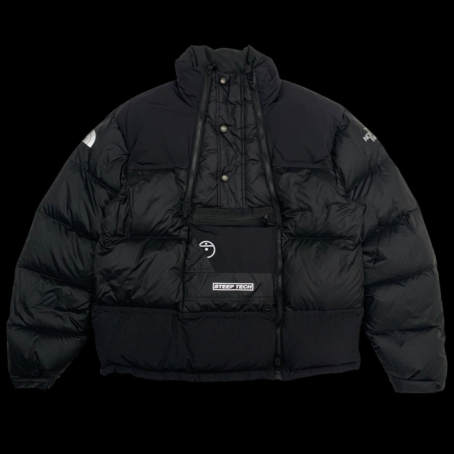 The North Face Men Steep Tech 700 Down Puffer Jacket Black (Size L)