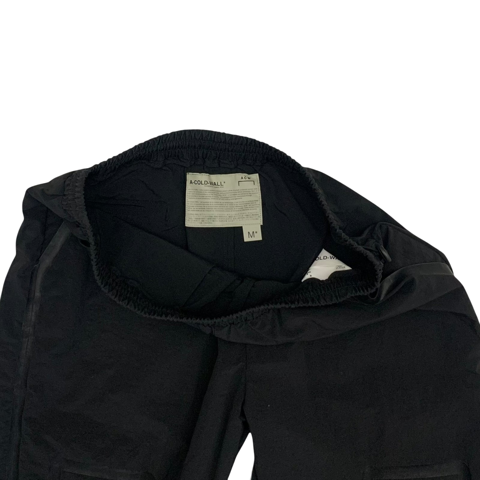 A-Cold-Wall Bracket Taped Track Pants Black (Size M)