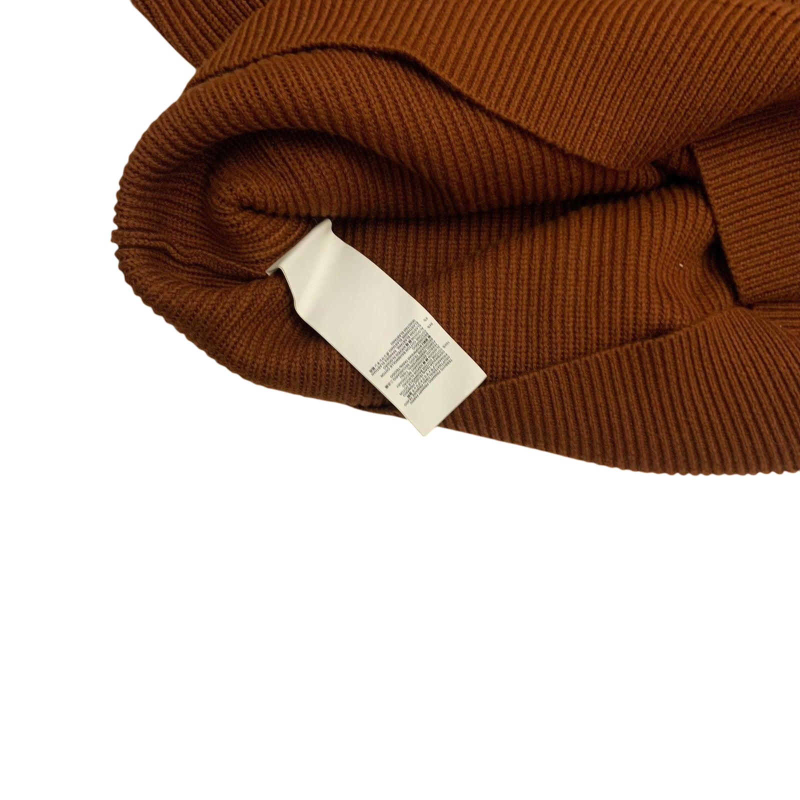 Maison Margiela Ribbed Knit Sweatshirt Burnt Orange (Fits XL)