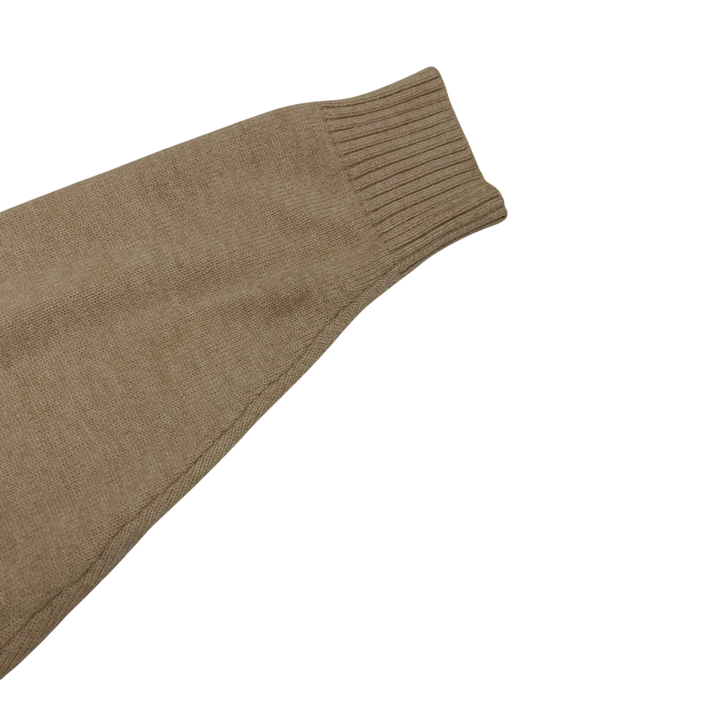 Ami Paris De Coeur Wool Blend Knit Sweatshirt Beige (Size M)