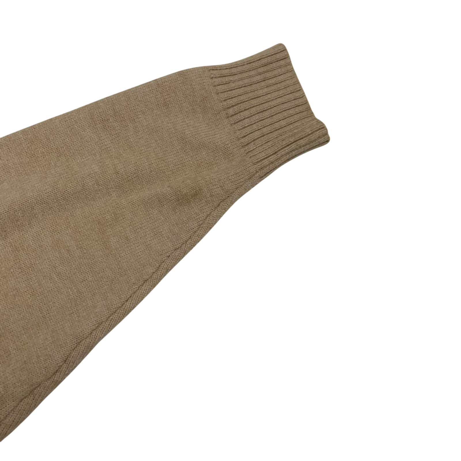 Ami Paris De Coeur Wool Blend Knit Sweatshirt Beige (Size M)