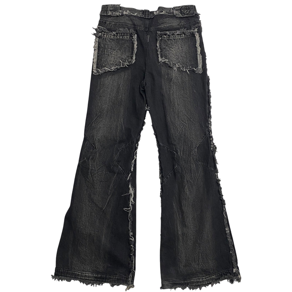NO/FAITH STUDIOS Flared Jeans Grey (Fits 34")