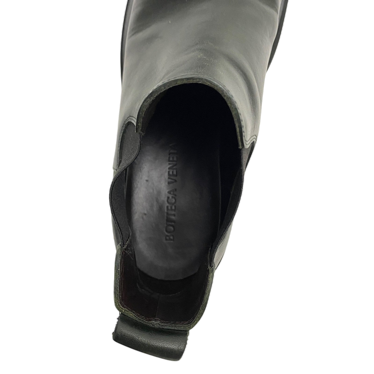 Bottega Veneta Lug Chelsea Ankle Boots Dark Green(Size 43/US10)