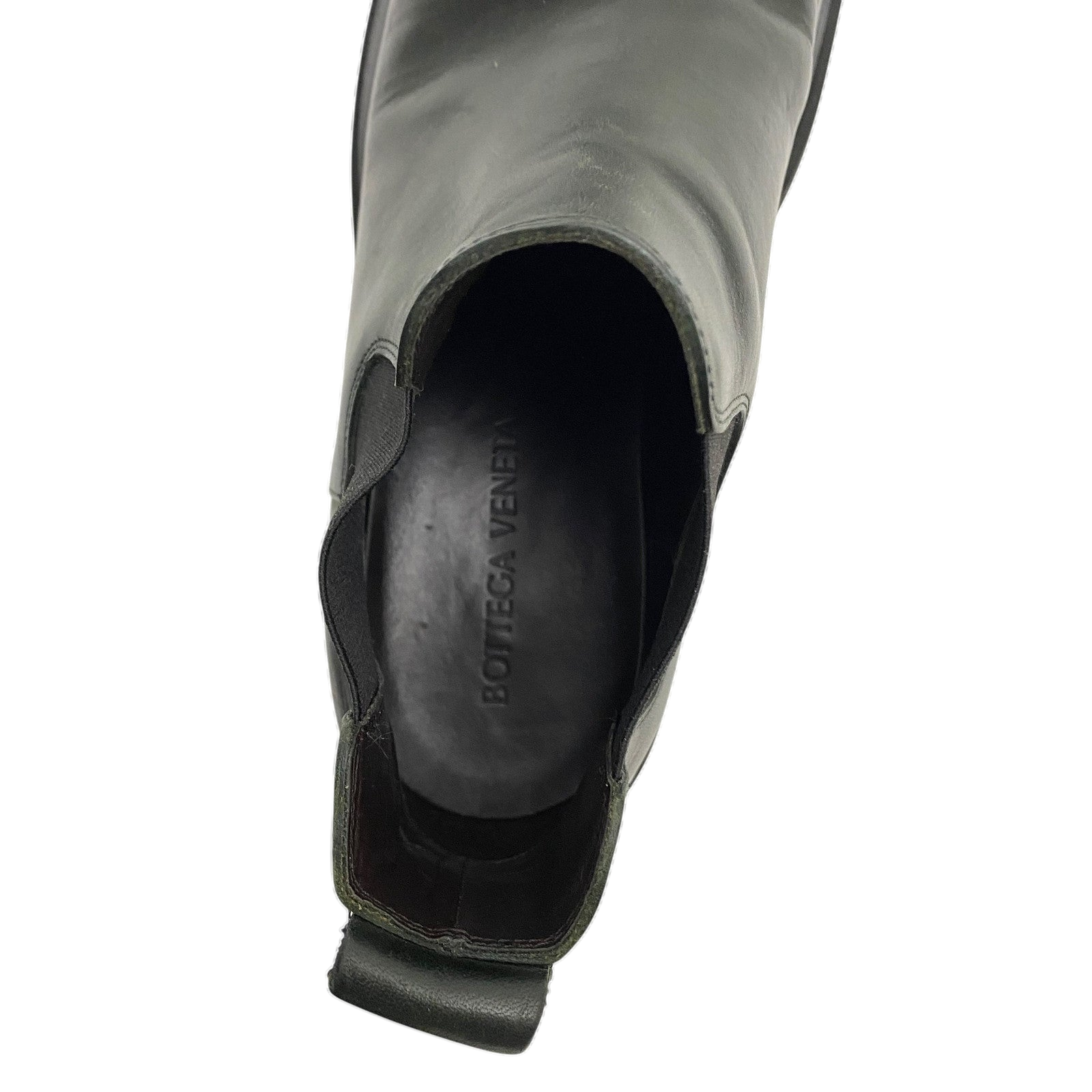 Bottega Veneta Lug Chelsea Ankle Boots Dark Green(Size 43/US10)