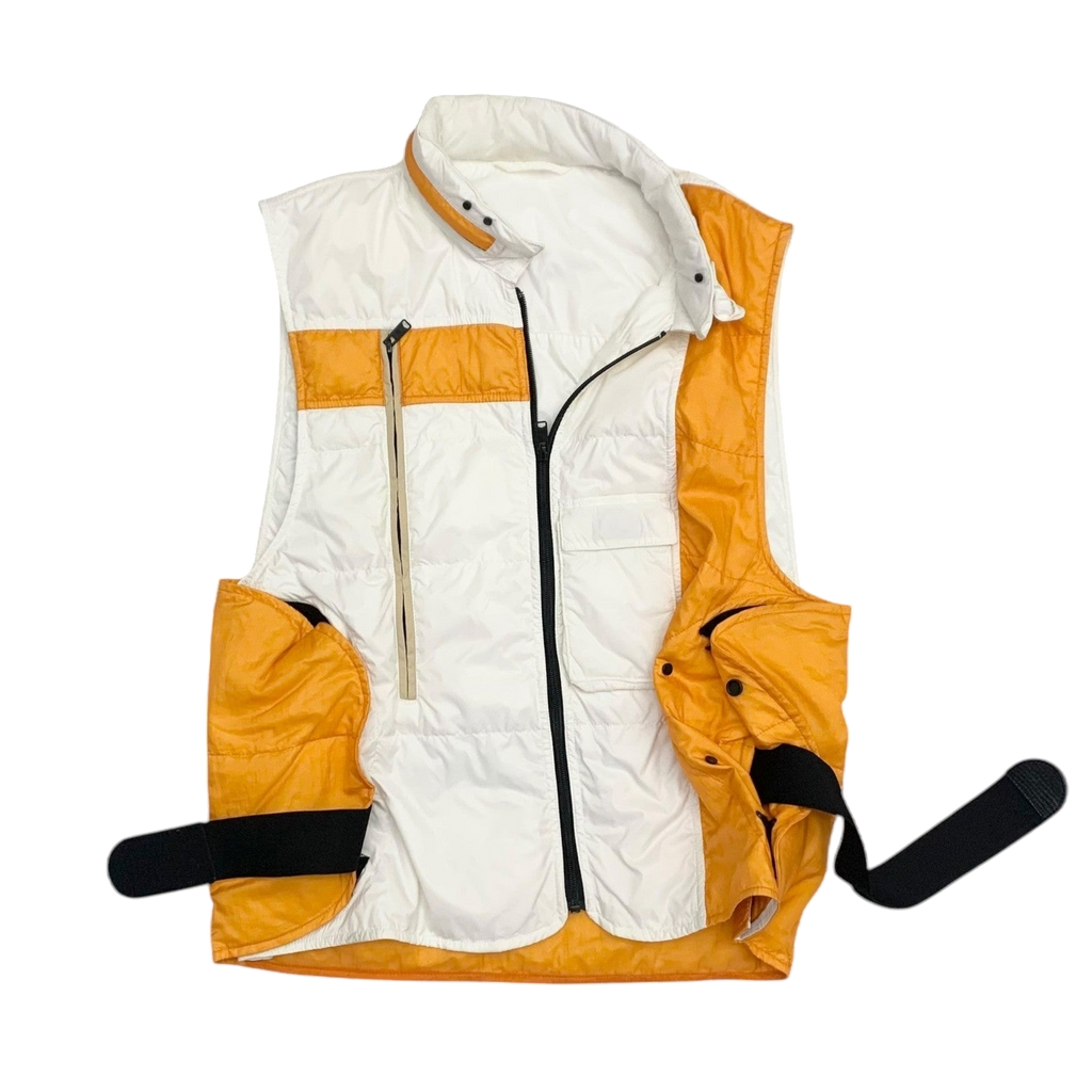 Balenciaga Vintage Multi Pocket Vest White/Orange (Fits L)