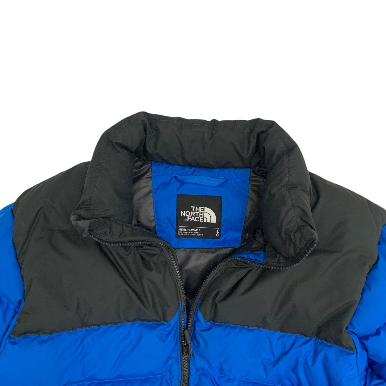 The North Face Nuptse 700 Down Puffer Jacket Blue/Black (Size L)