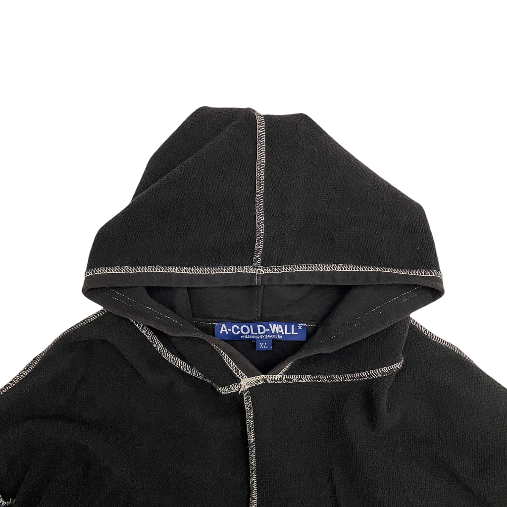 A-COLD-WALL Reverse Stitch Hoodie Black (Size XL)
