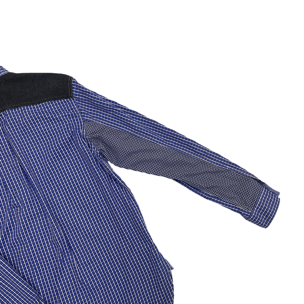 Junya Watanabe MAN Gingham Check Shirt Blue (Fits S-M)