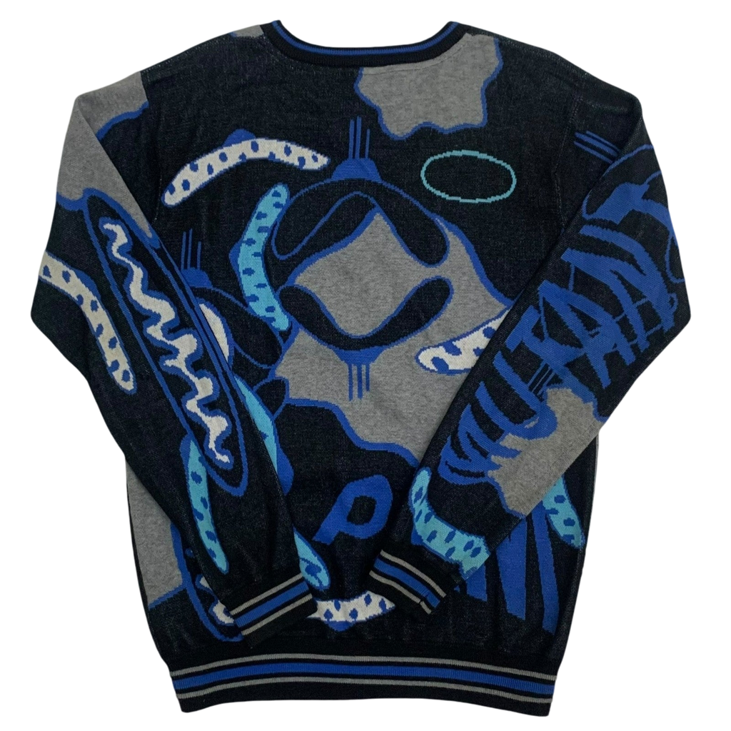 P.A.M. Perks and Mini Graphic Knit Sweatshirt Blue (Size M)