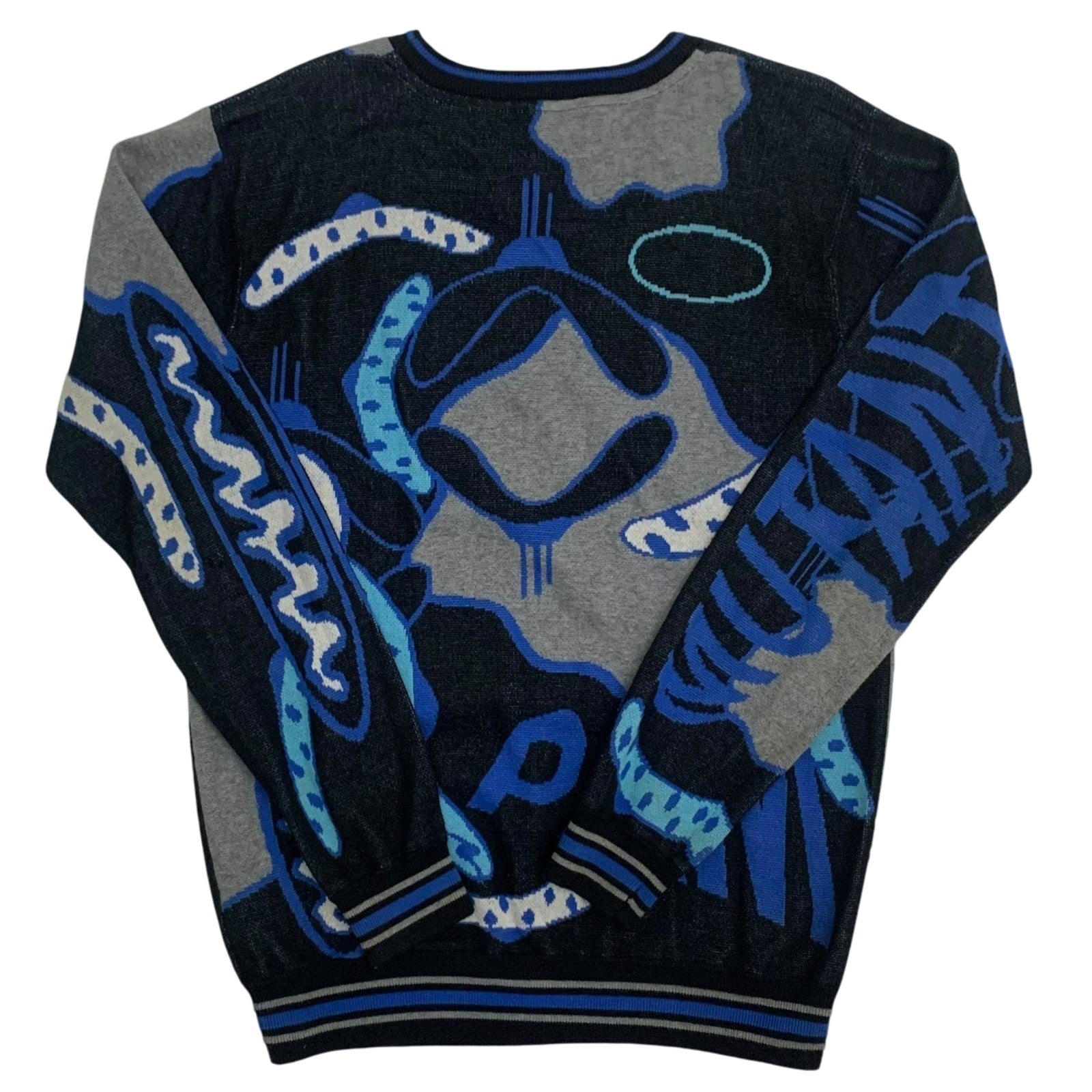 P.A.M. Perks and Mini Graphic Knit Sweatshirt Blue (Size M)