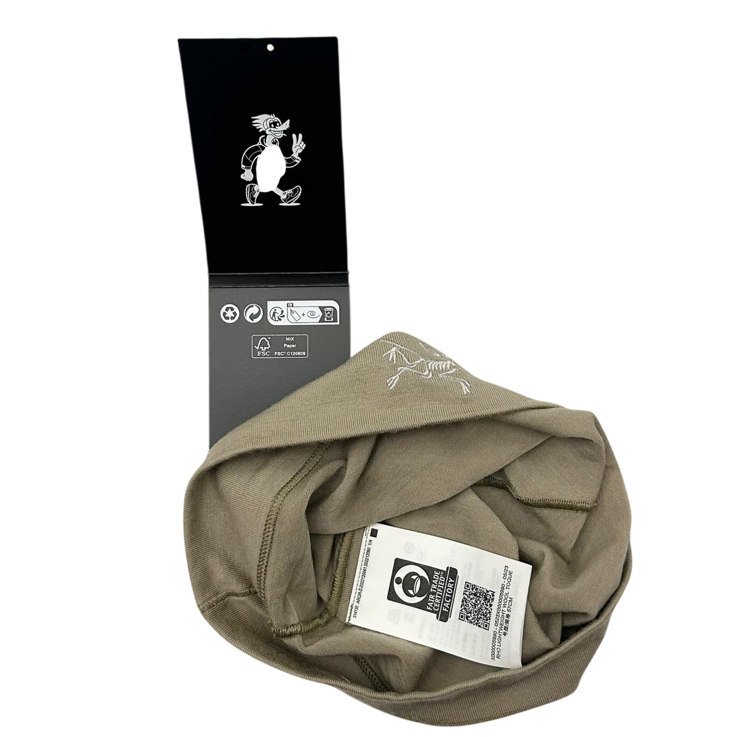 Arc’teryx Rho Wool Toque Beanie ‘Smoke Bluff’ (Size S-M)