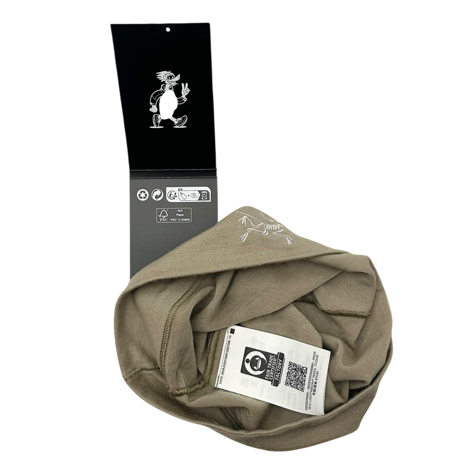 Arc’teryx Rho Wool Toque Beanie ‘Smoke Bluff’ (Size S-M)