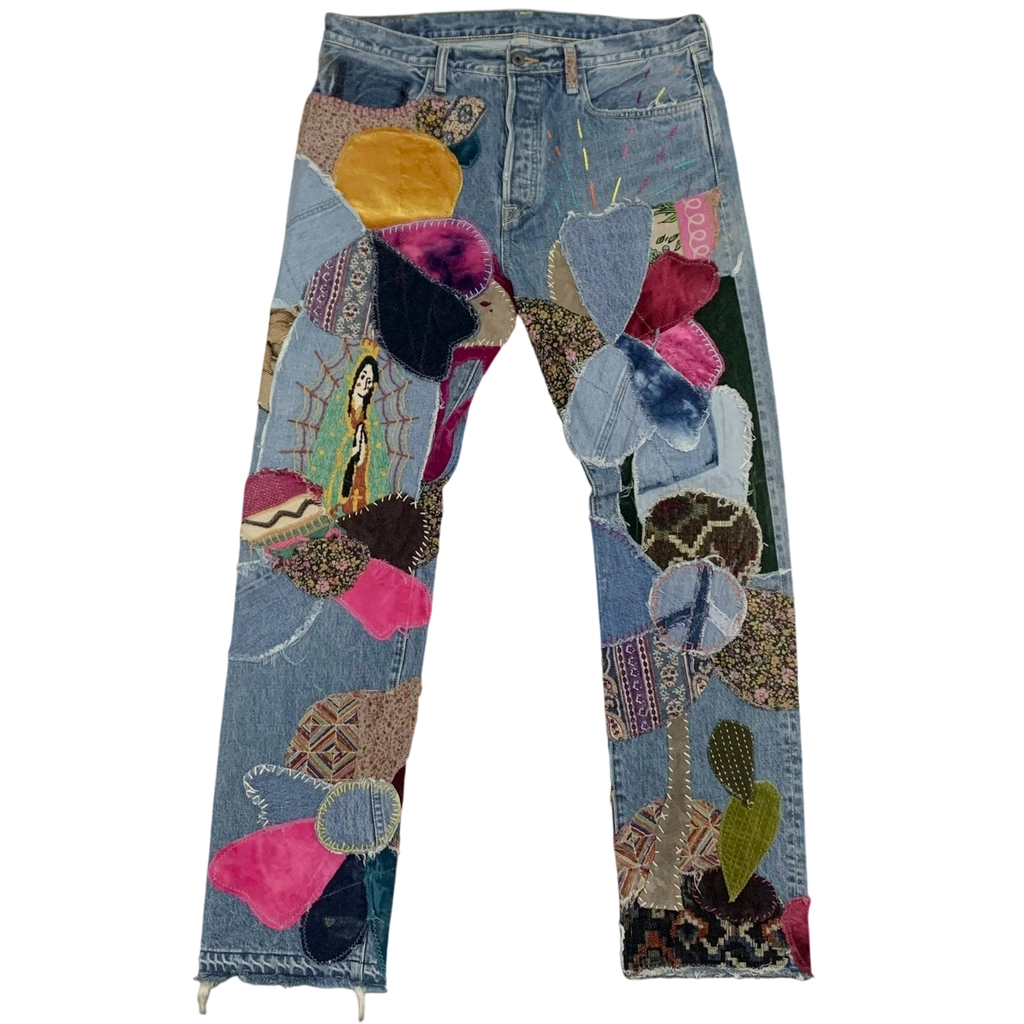 Kapital 14oz Crazy El Paso 5P Monkey Cisco Jeans (Size 36")
