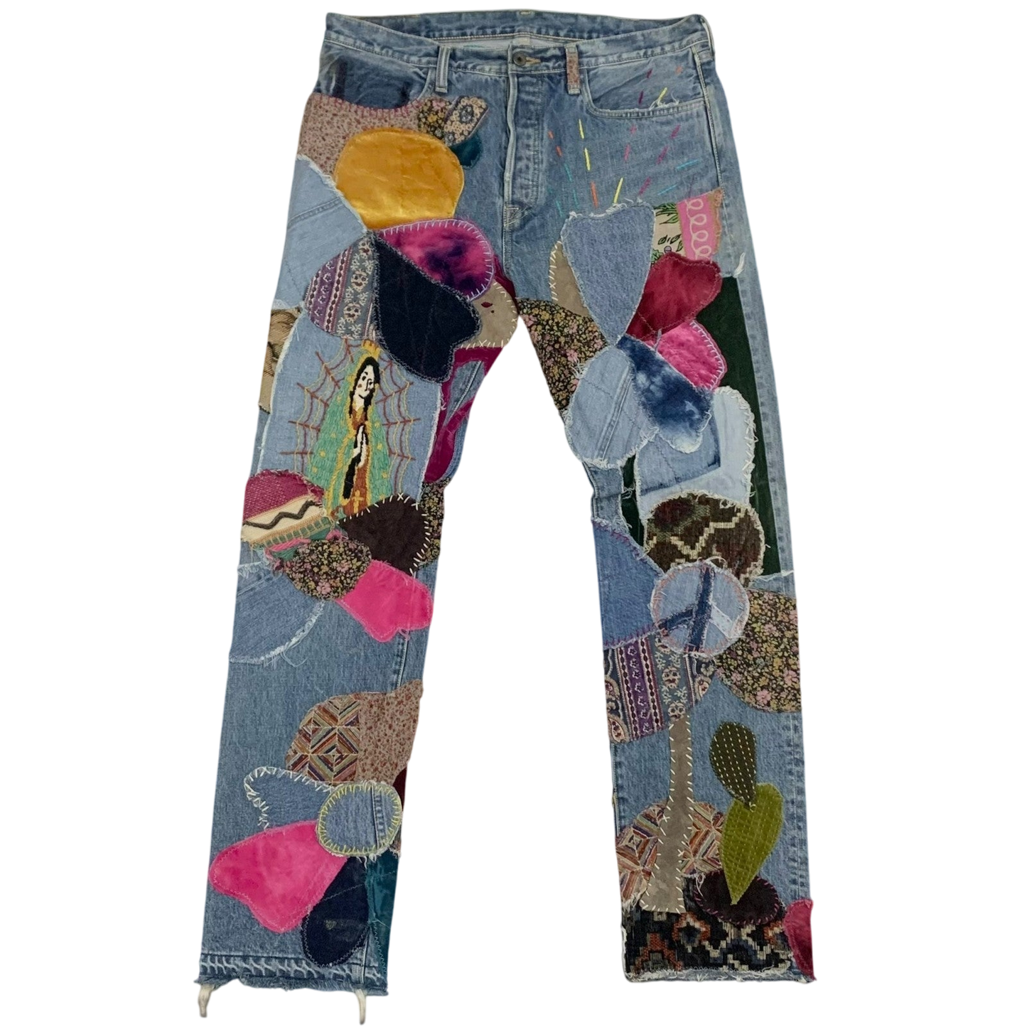 Kapital 14oz Crazy El Paso 5P Monkey Cisco Jeans (Size 36")