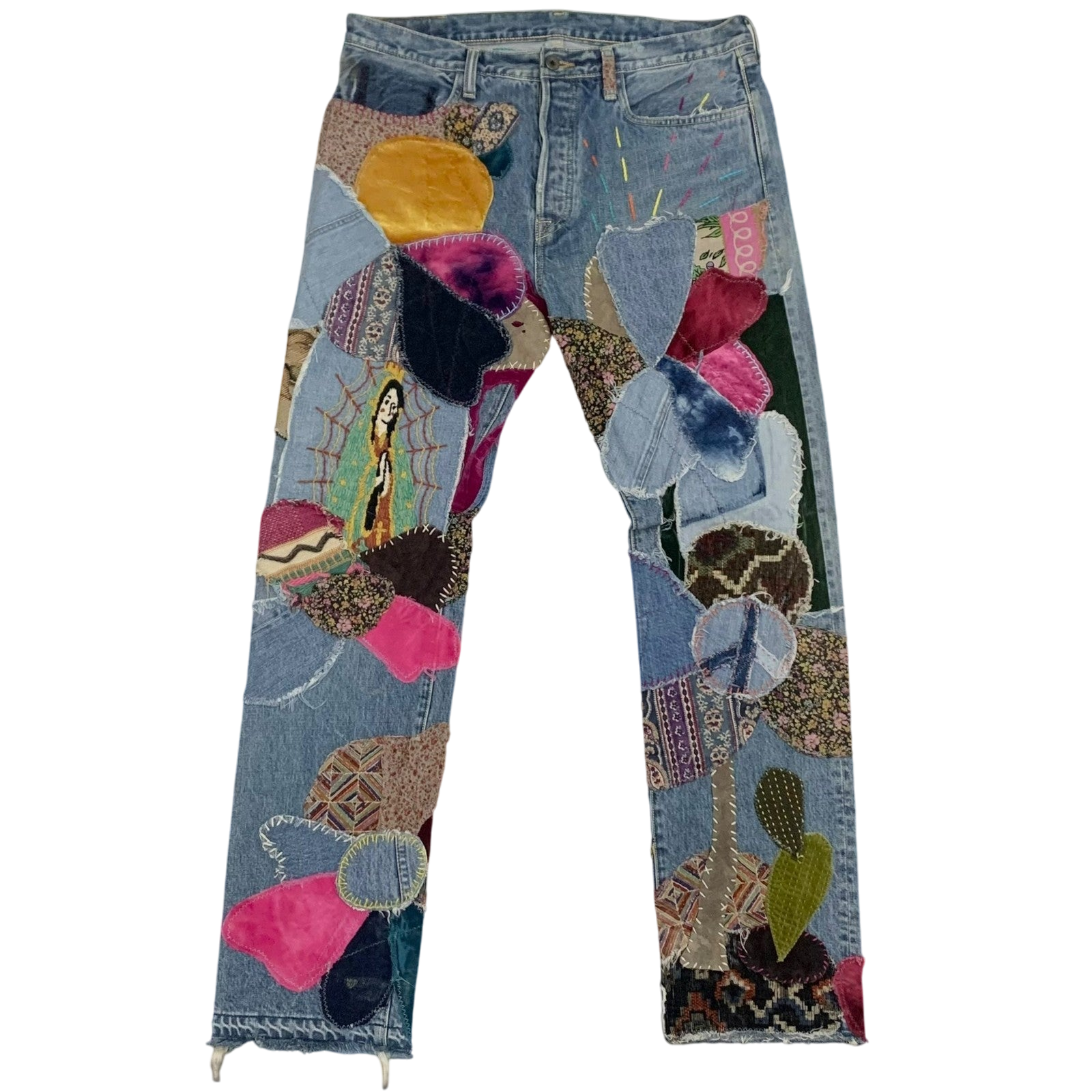 Kapital 14oz Crazy El Paso 5P Monkey Cisco Jeans (Size 36")