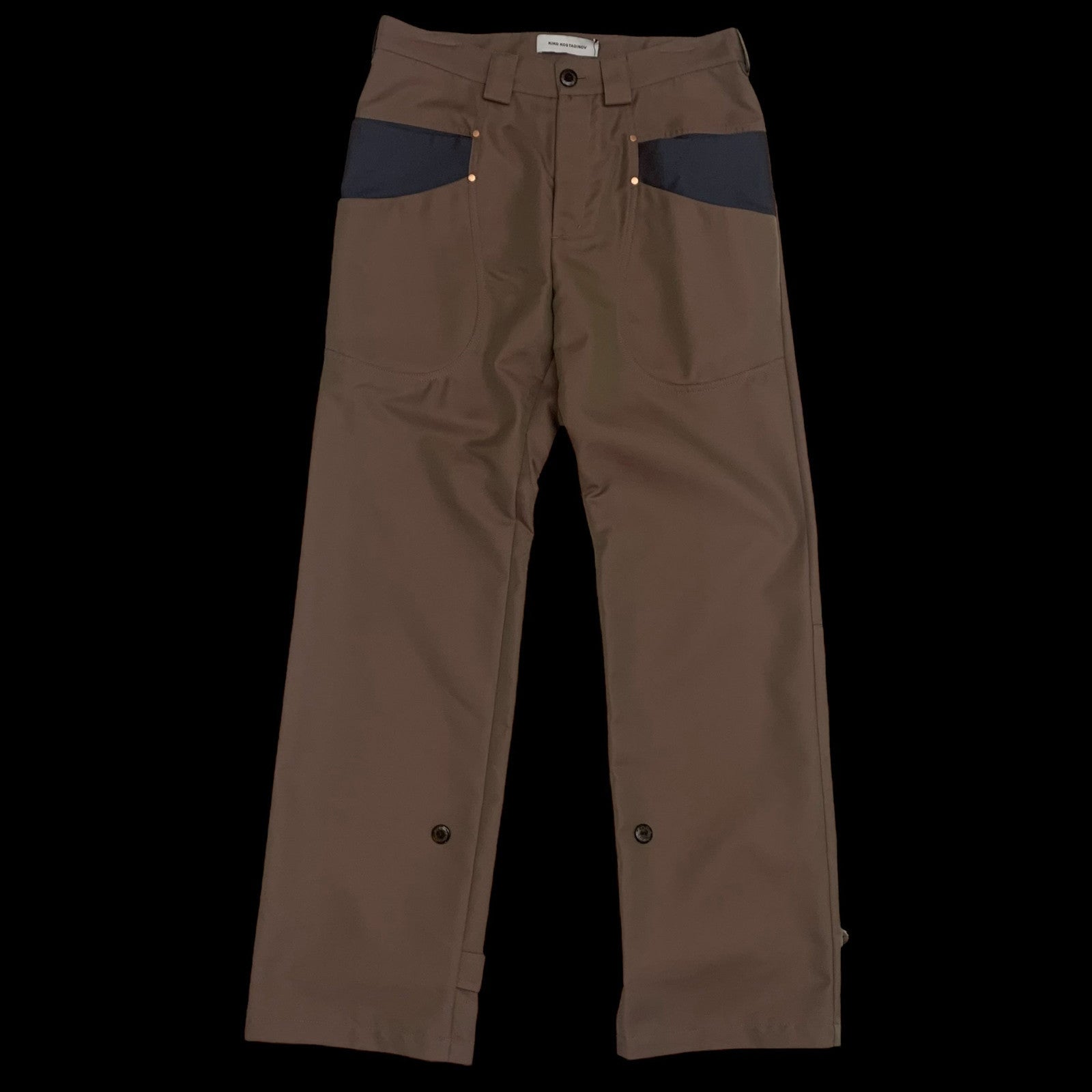 Kiko Kostadinov Mcnamara Uniform Trousers Bronze (Size M)
