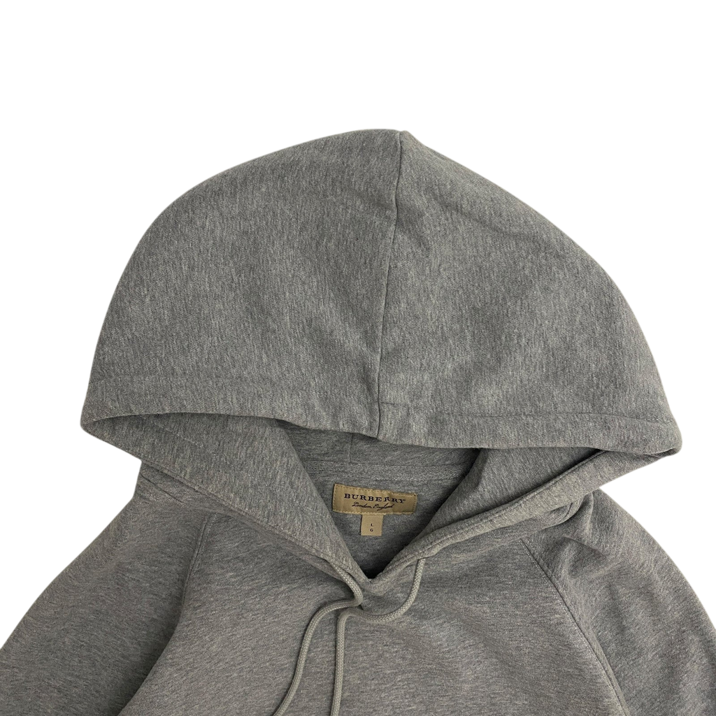 Burberry Embroidered Archive Logo Hoodie Grey (fits M/L)
