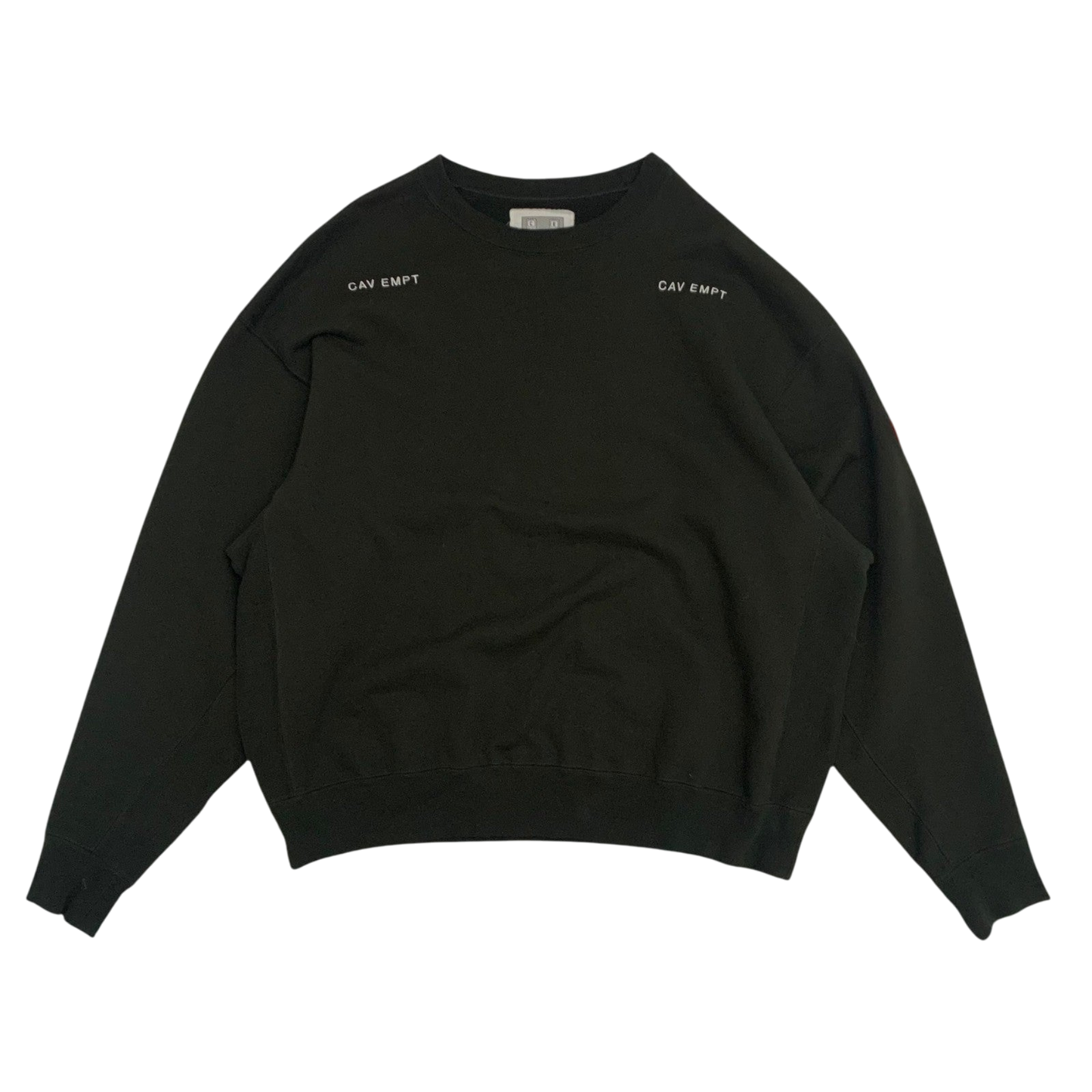 Cav Empt Solid Crew Neck Sweatshirt Black (Fits L-XL)
