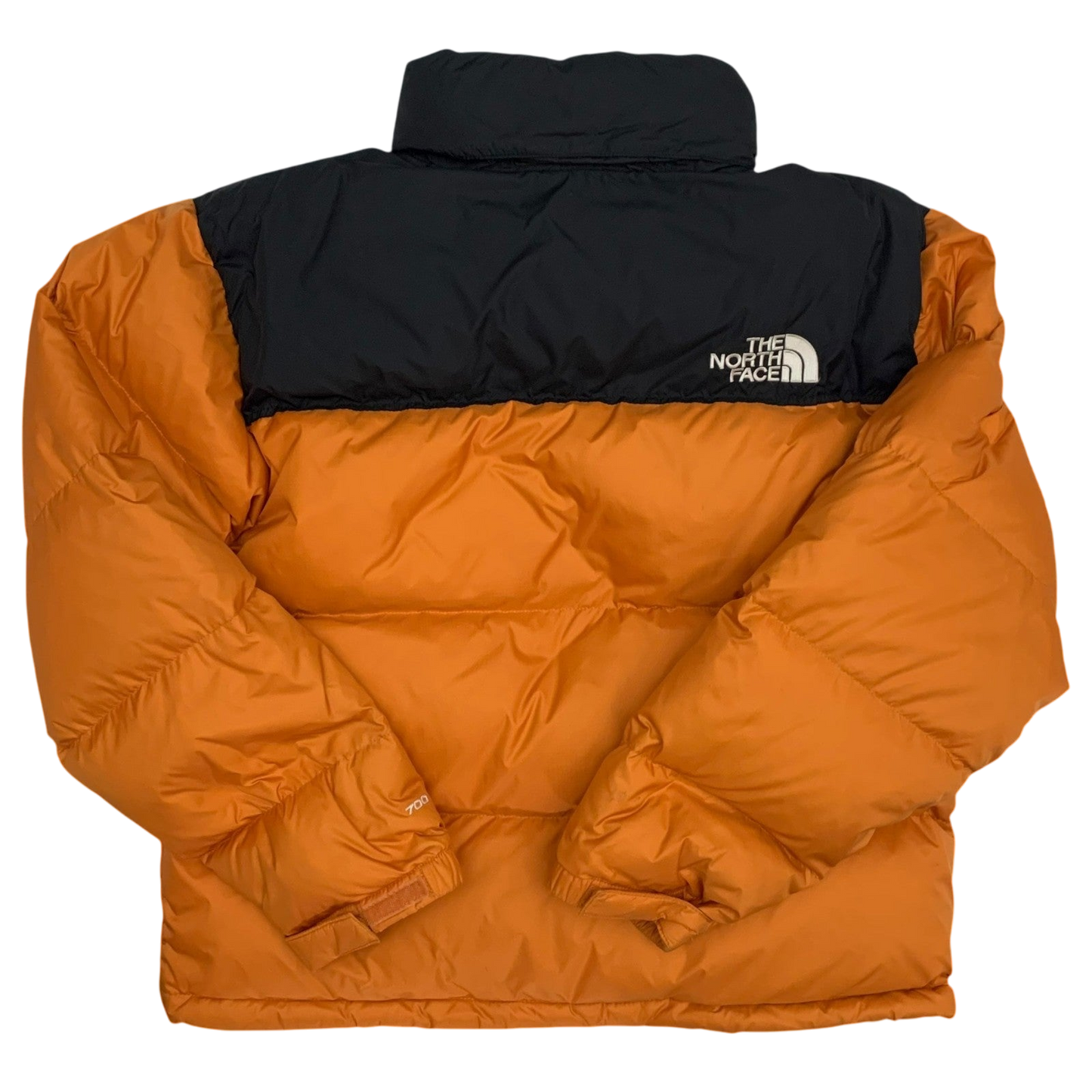 The North Face 1996 Retro Nuptse 700 Down Puffer Jacket Black/Orange (Size L)
