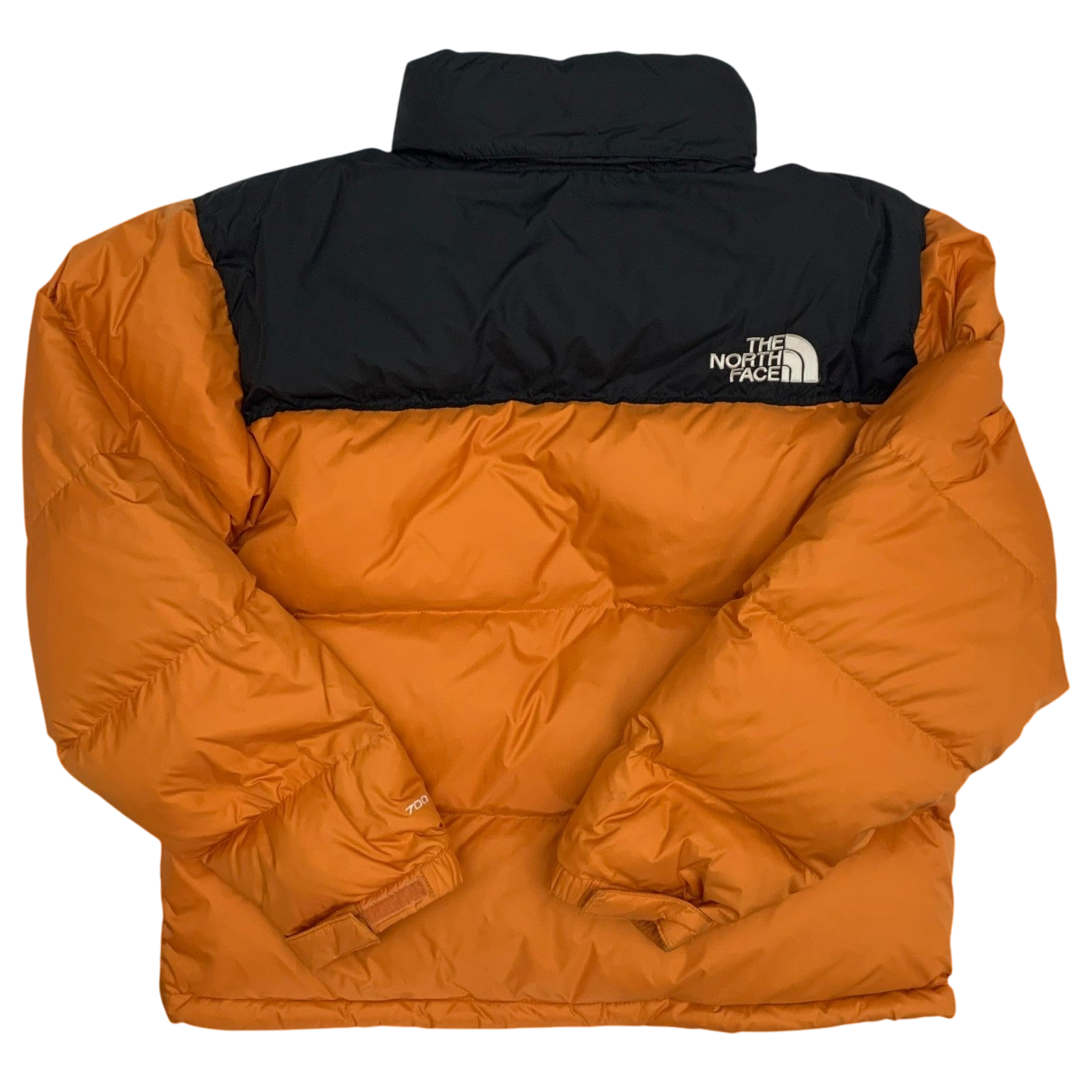 The North Face 1996 Retro Nuptse 700 Down Puffer Jacket Black/Orange (Size L)