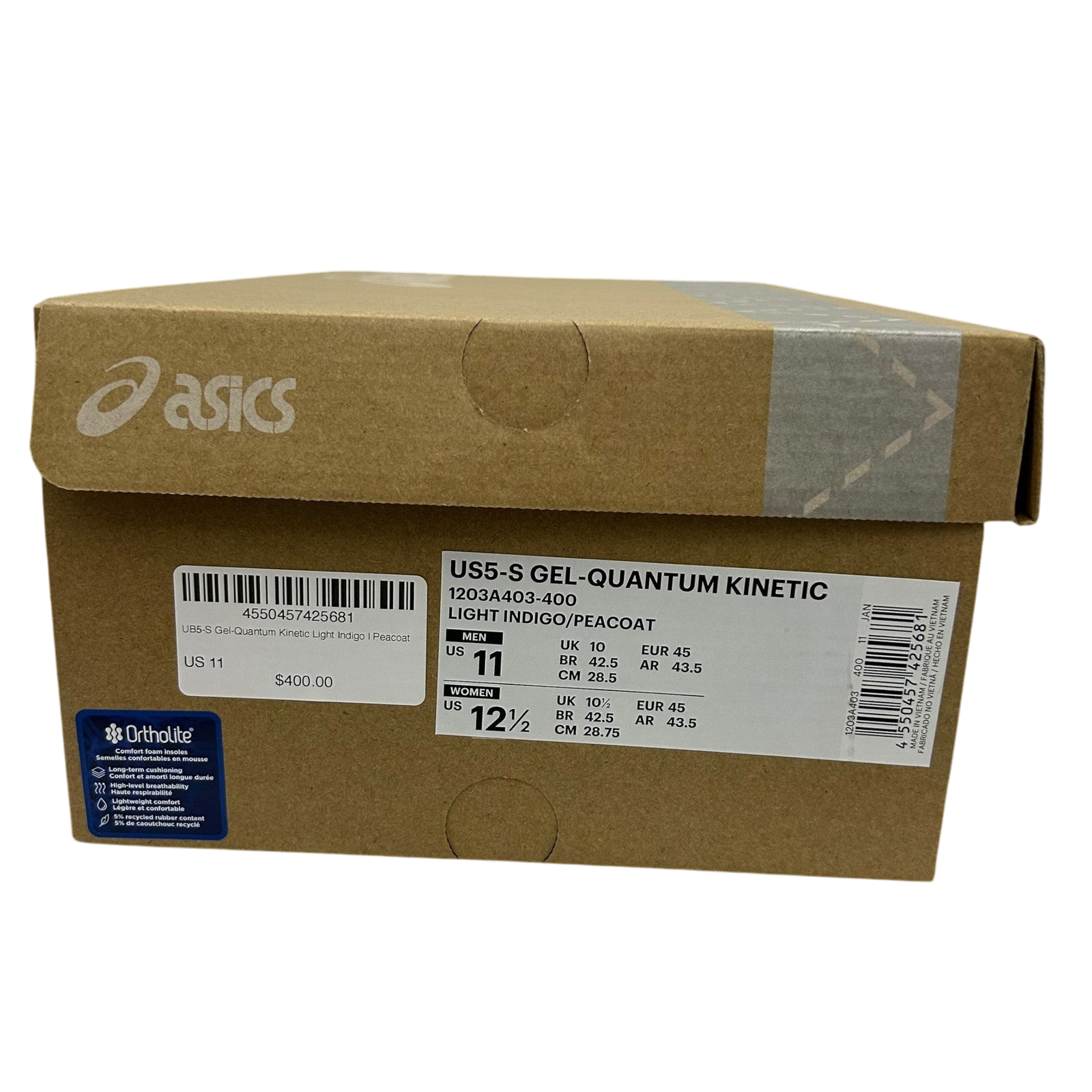 Asics US5-S Gel Quantum Kinetic 'Light Indigo Peacoat' (US11/UK10)