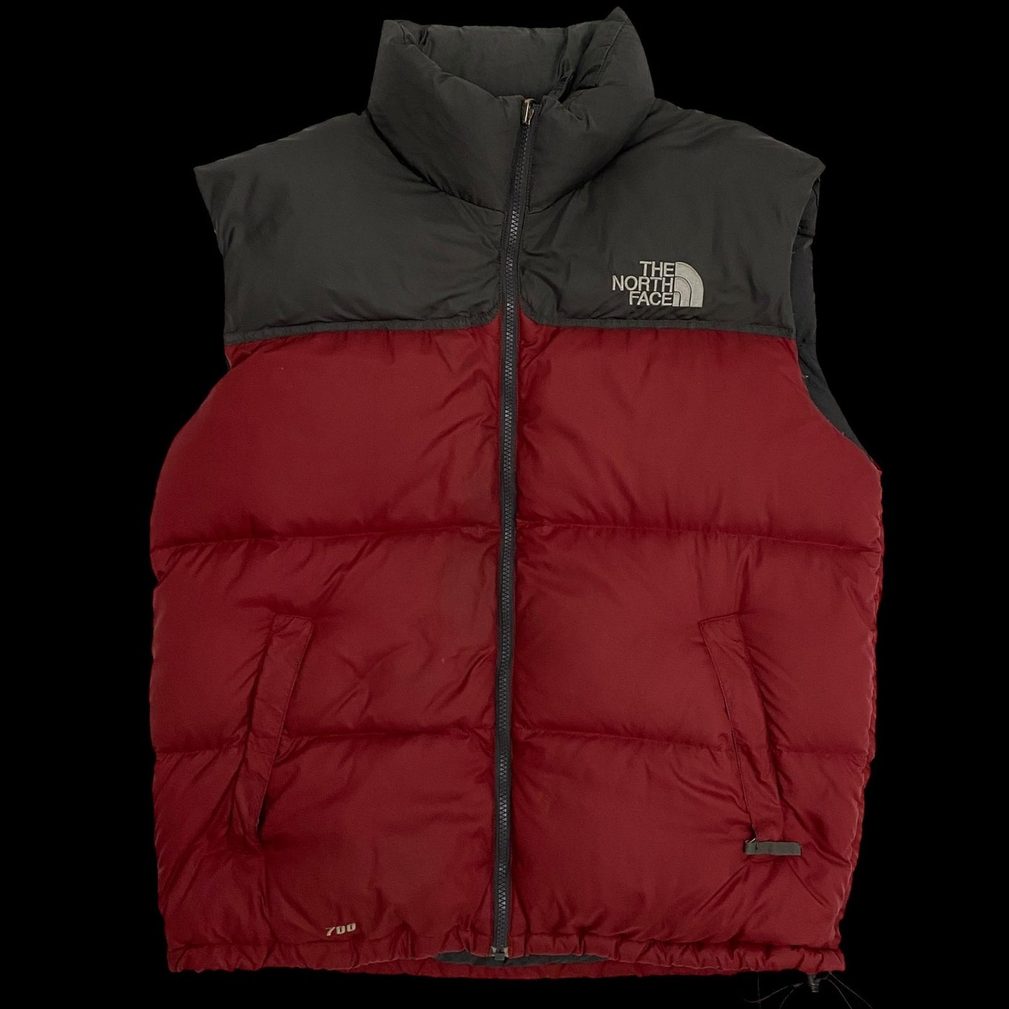 The North Face 1996 Retro Nuptse 700 Vest Charcoal/Red (Size L)