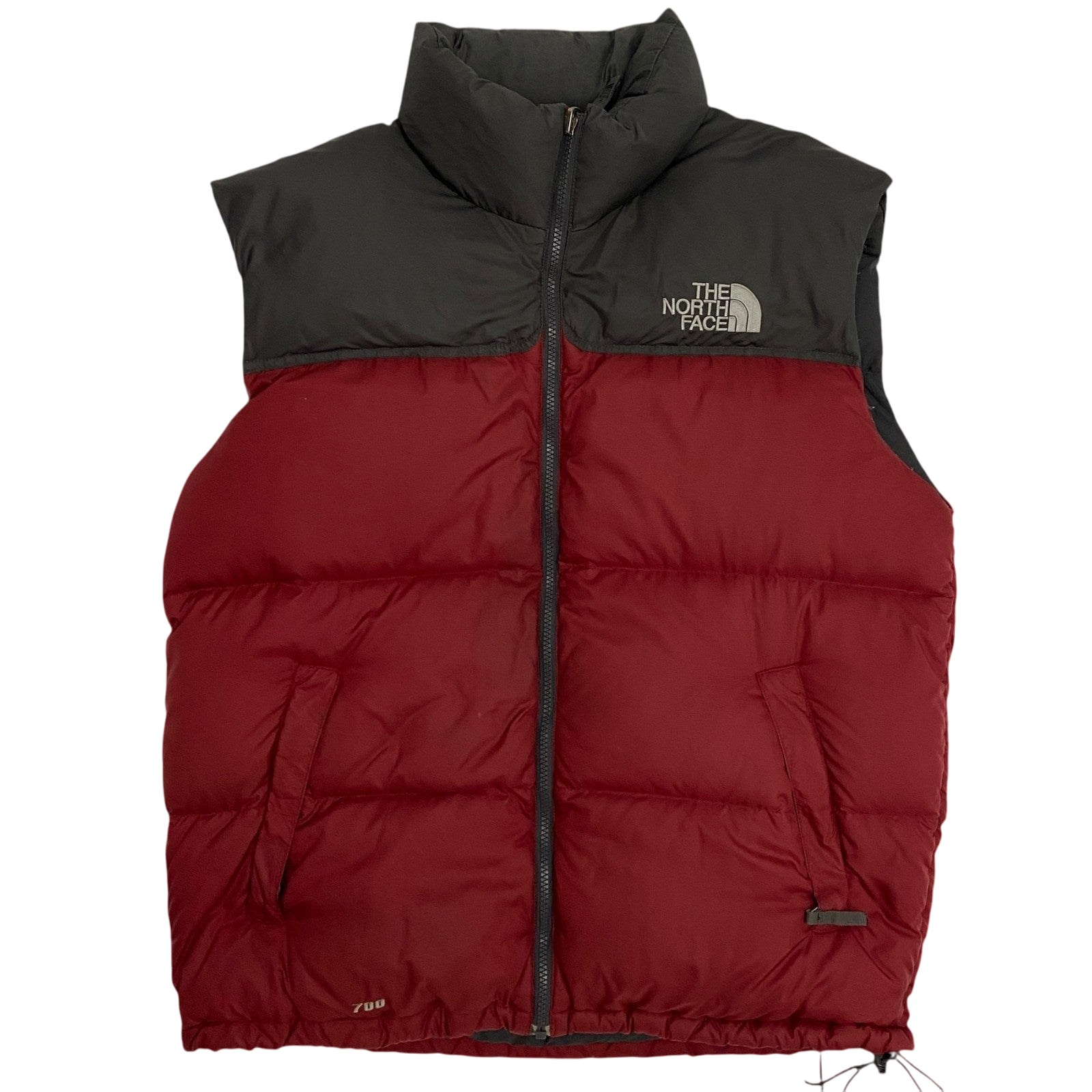 The North Face 1996 Retro Nuptse 700 Vest Charcoal/Red (Size L)