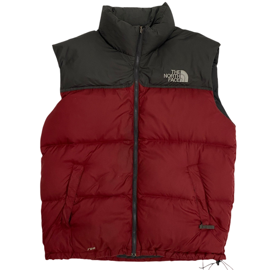The North Face 1996 Retro Nuptse 700 Vest Charcoal/Red (Size L)