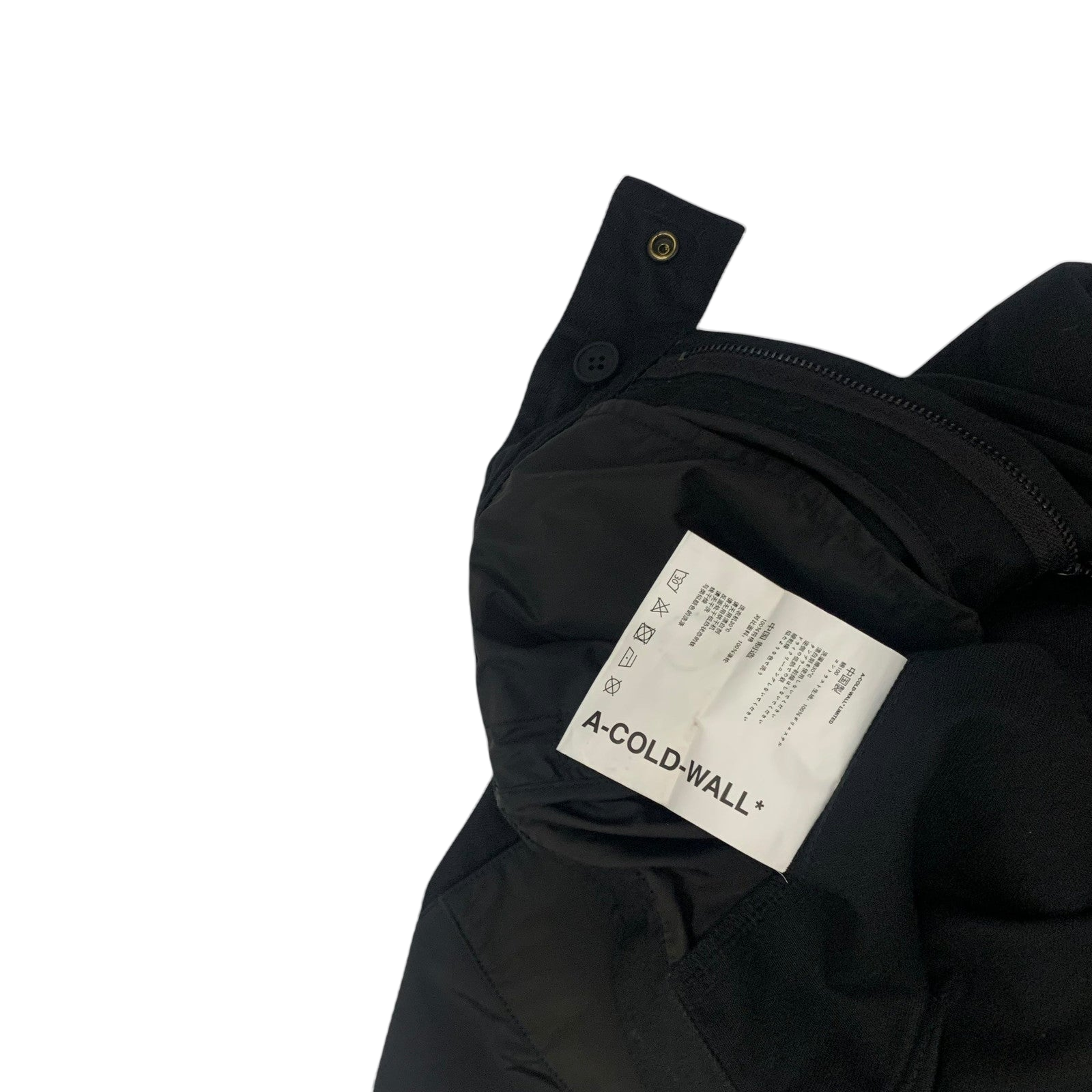 A-Cold-Wall Black Strata Cargo Shorts Black (Size M)