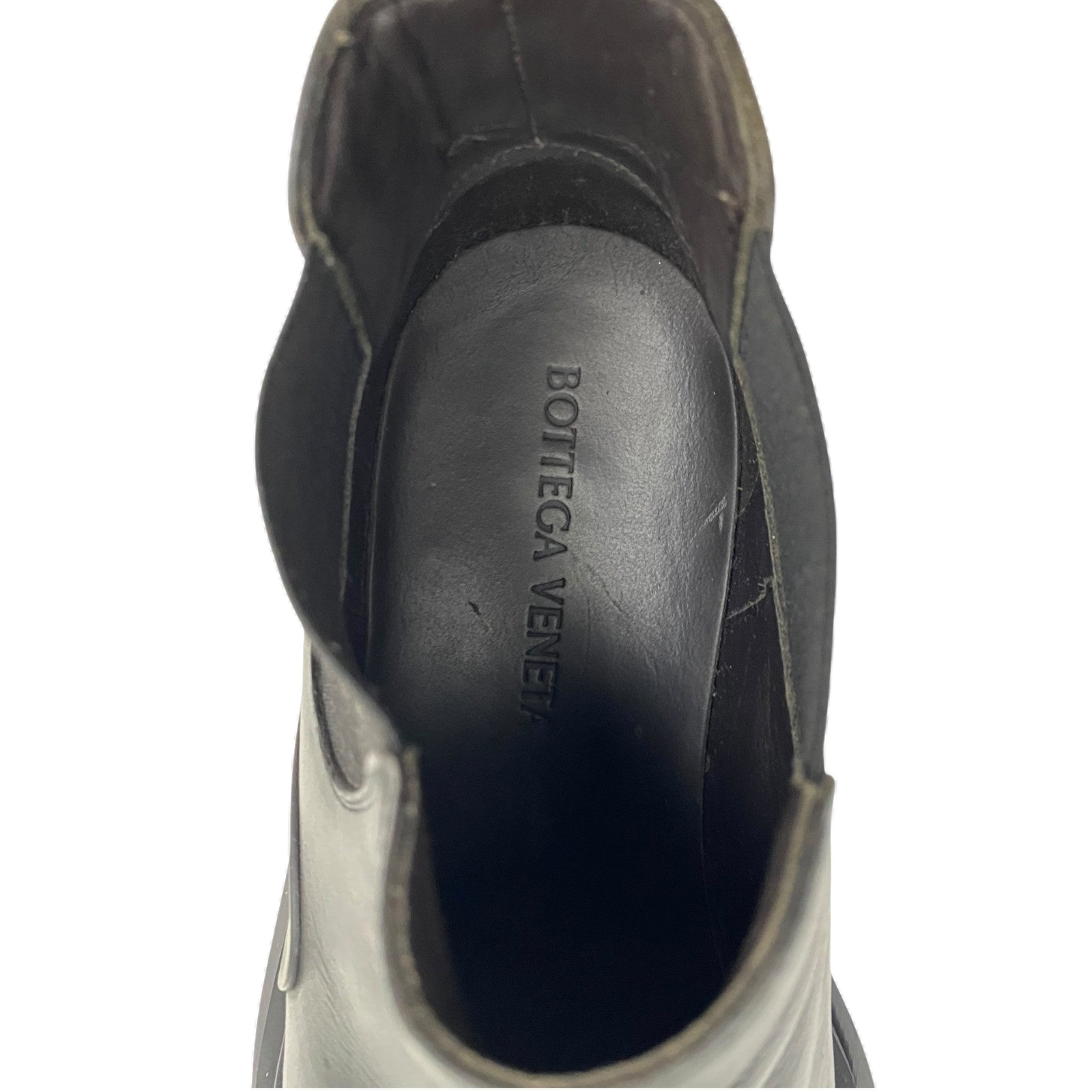 Bottega Veneta Tire Ankle Chelsea Boots Black (EU43/US10)