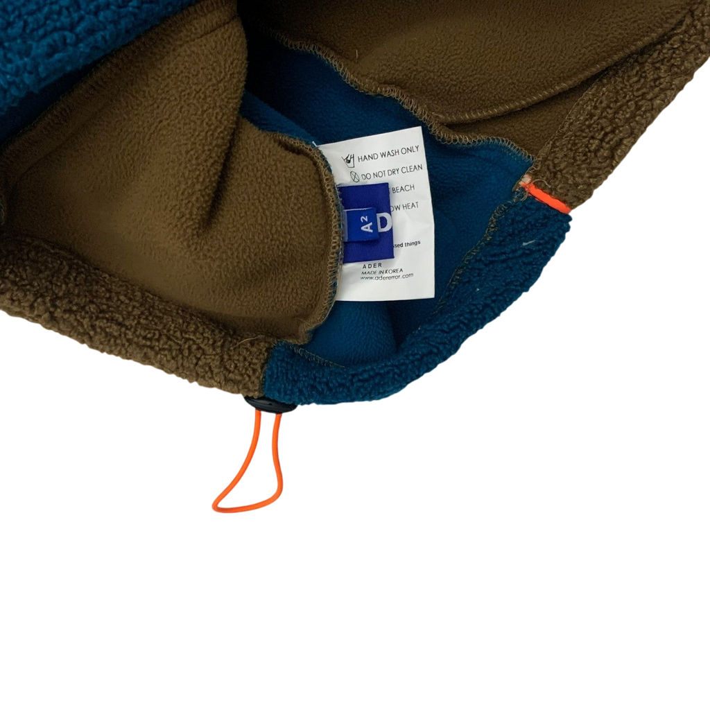 Ader Error Victo Fleece Jacket Brown / Blue (Fits L-XL)