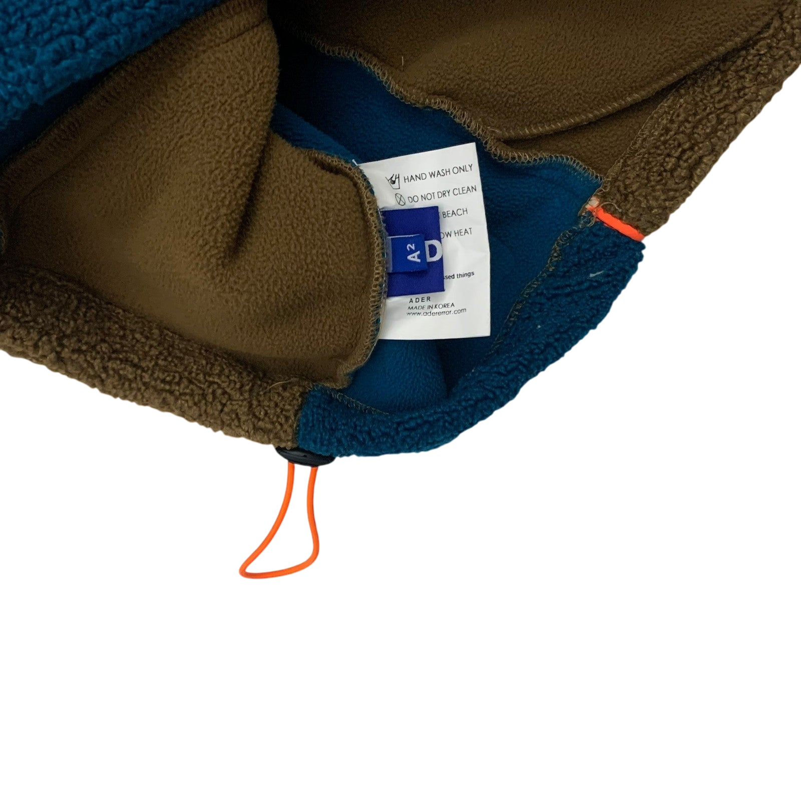 Ader Error Victo Fleece Jacket Brown / Blue (Fits L-XL)