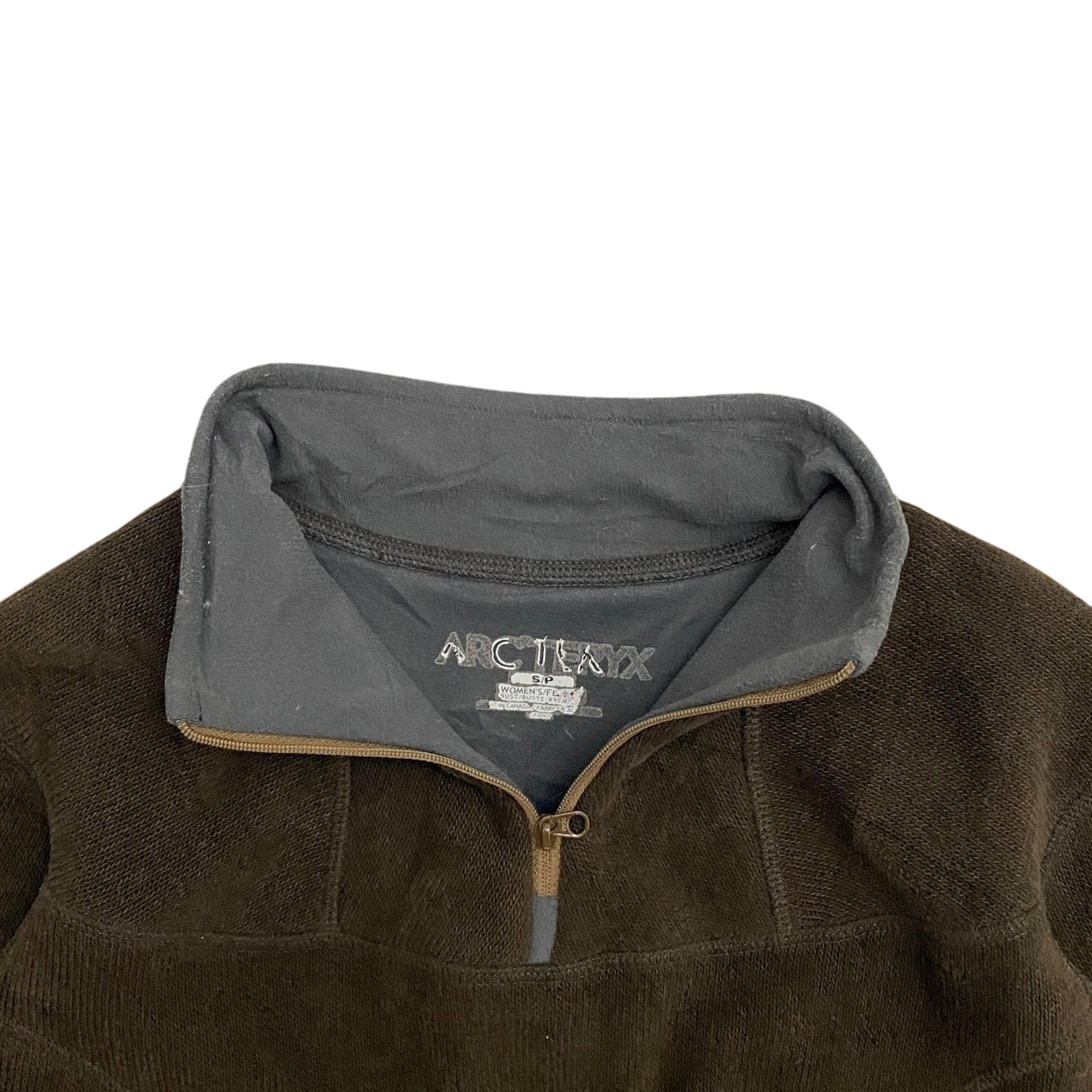 Arc’teryx Covert Quarter Zip Fleece Brown (Fits S-M Womens)