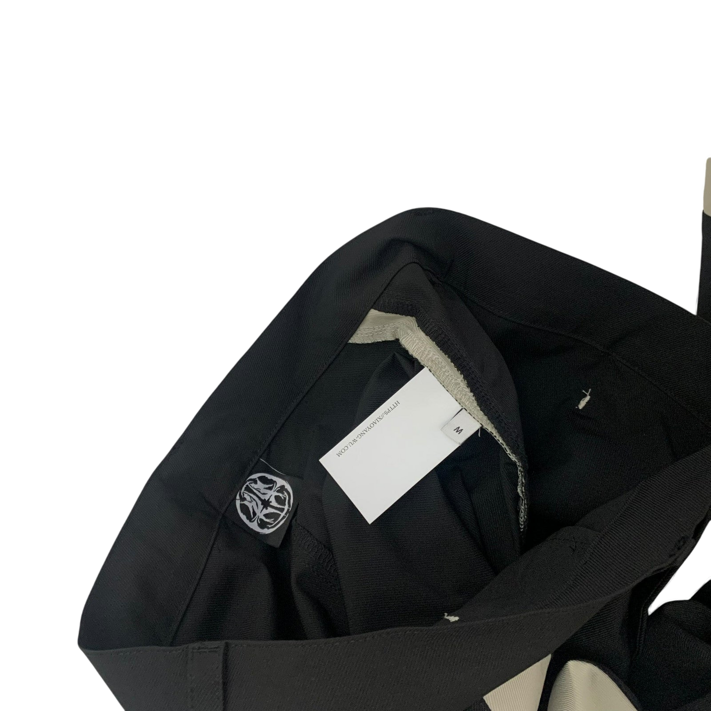 Moth Studios Panelled Nylon Pants Black / Grey (Size M)