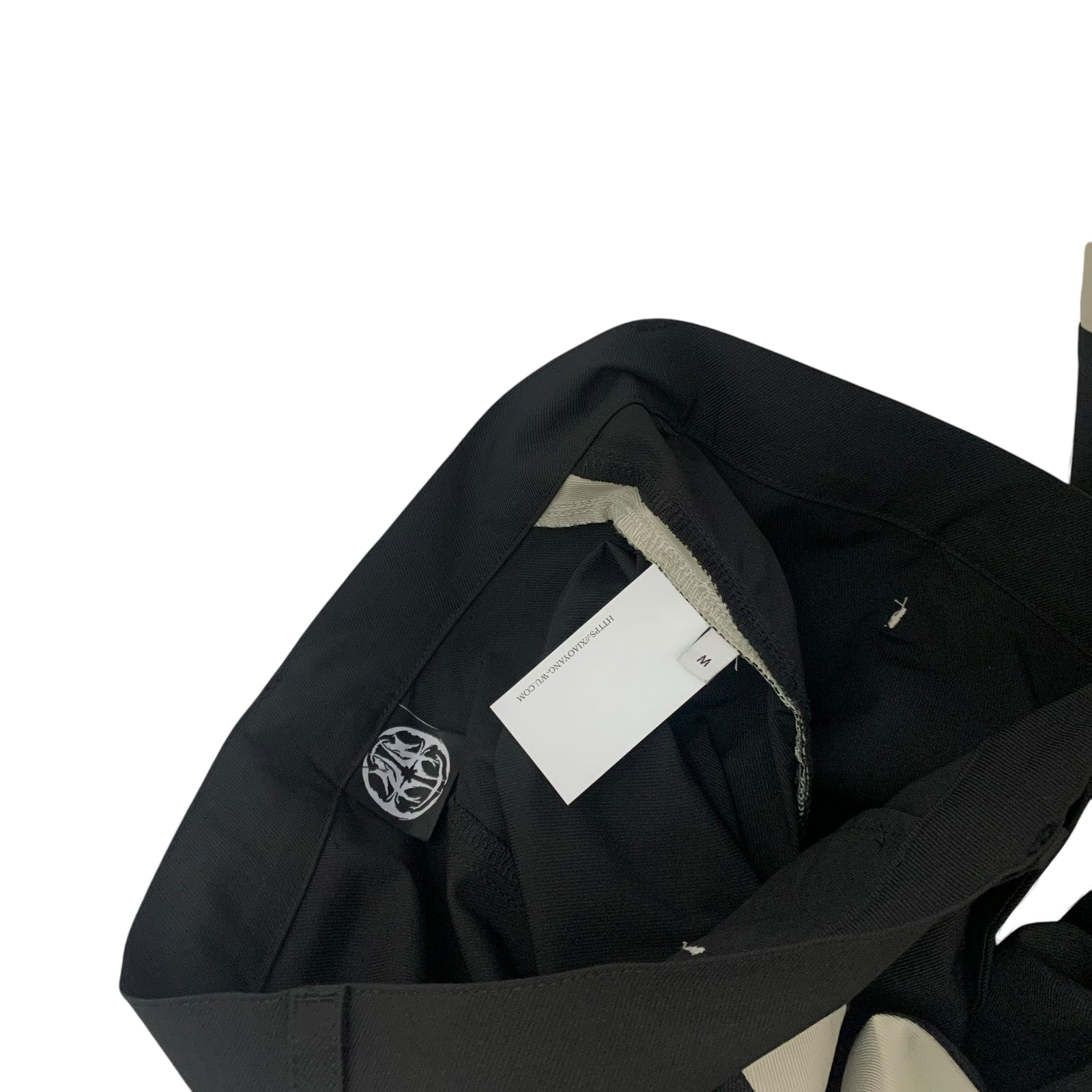 Moth Studios Panelled Nylon Pants Black / Grey (Size M)