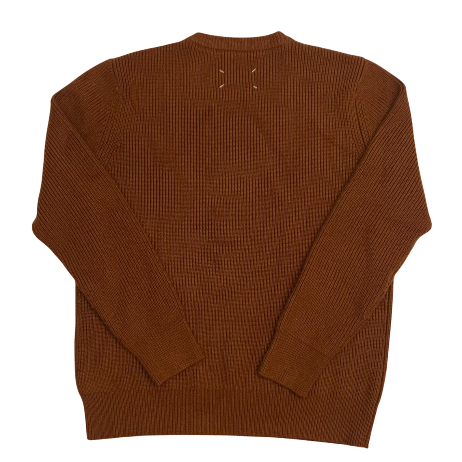Maison Margiela Ribbed Knit Sweatshirt Burnt Orange (Fits XL)
