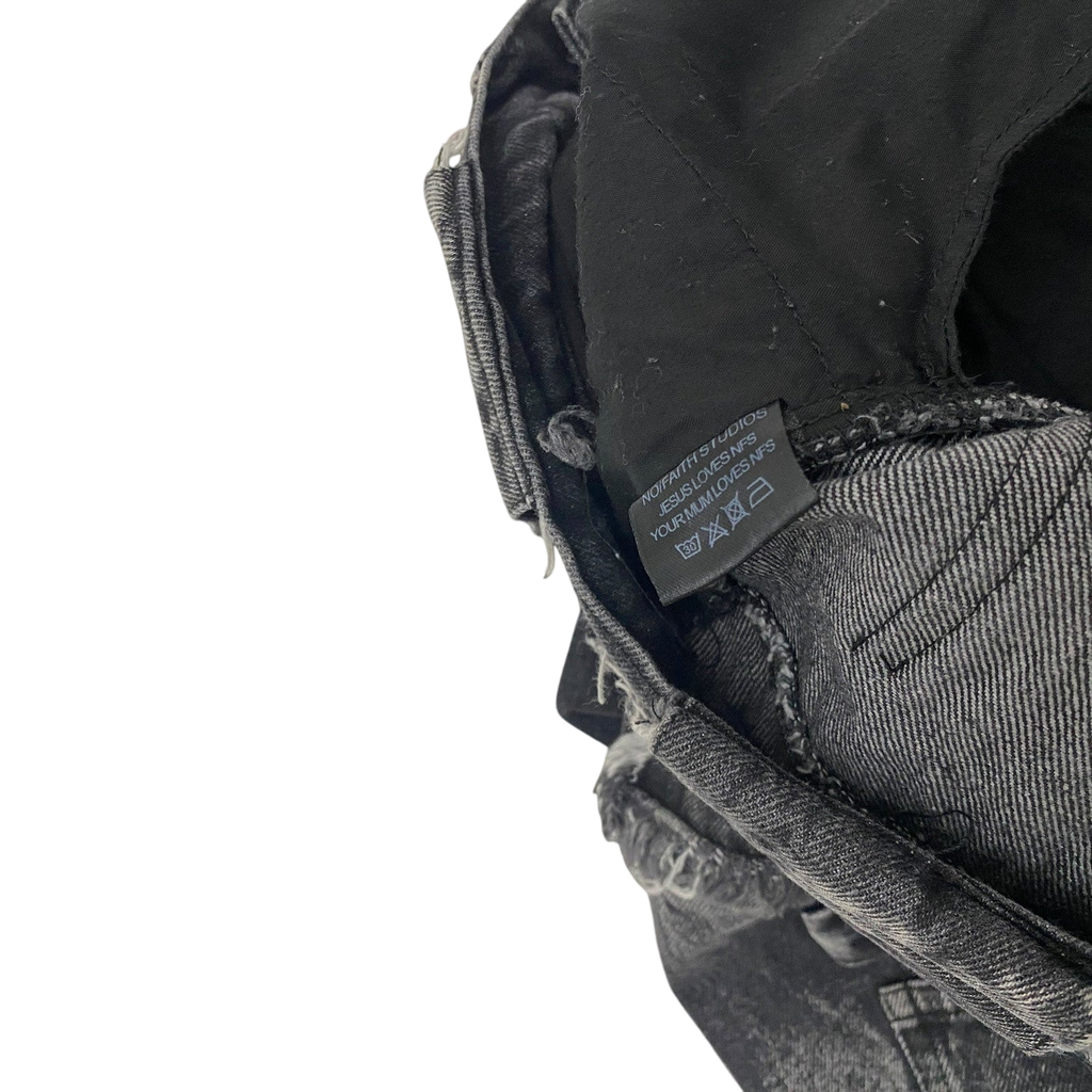 NO/FAITH STUDIOS Flared Jeans Grey (Fits 34")