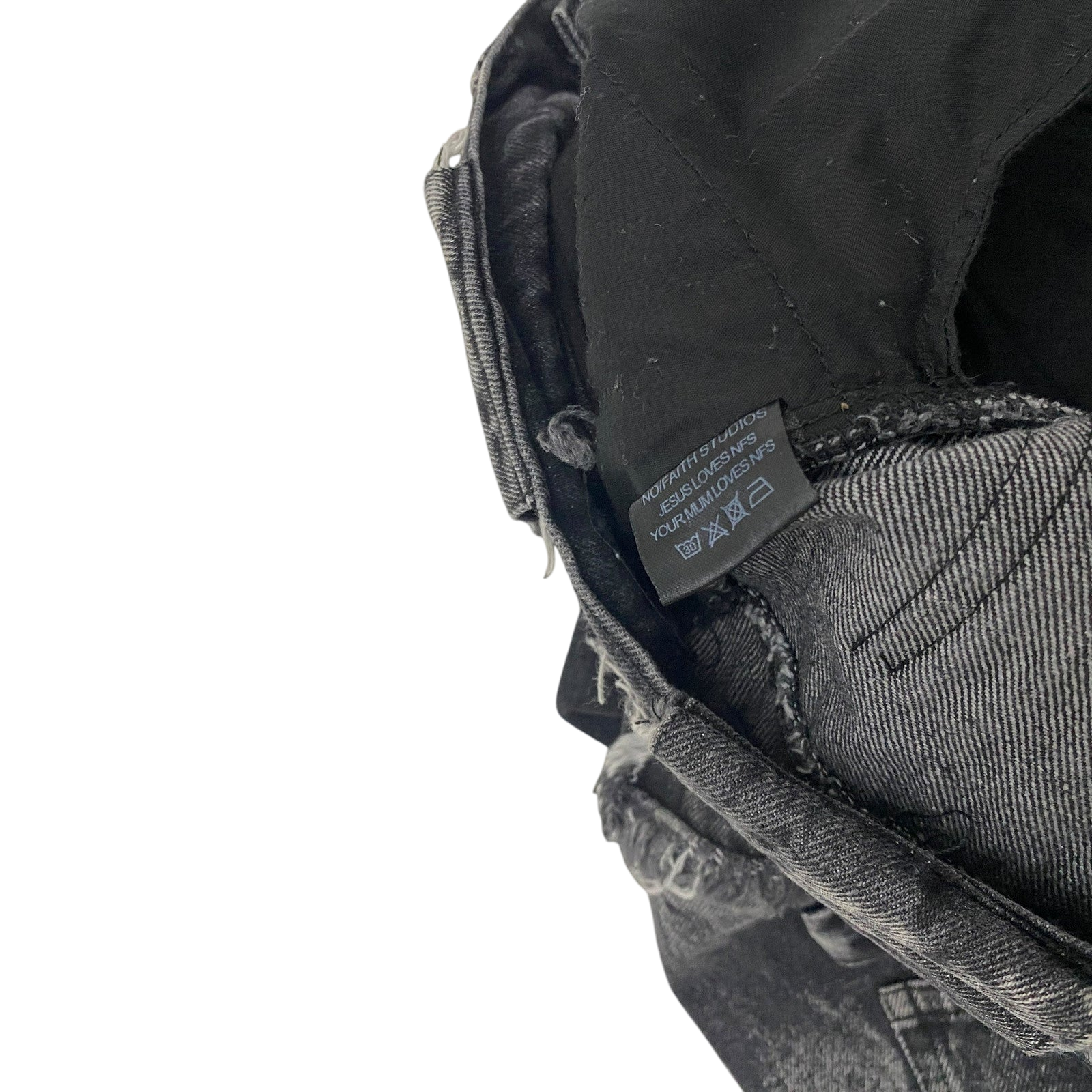 NO/FAITH STUDIOS Flared Jeans Grey (Fits 34")