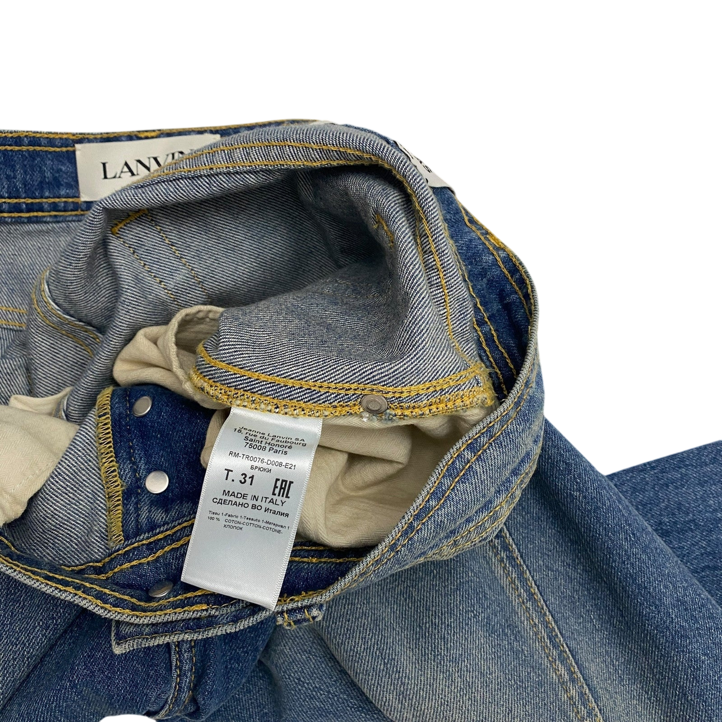 Lanvin x Gallery Dept. SS21 Flared Paint Splatter Jeans (Size 34”)