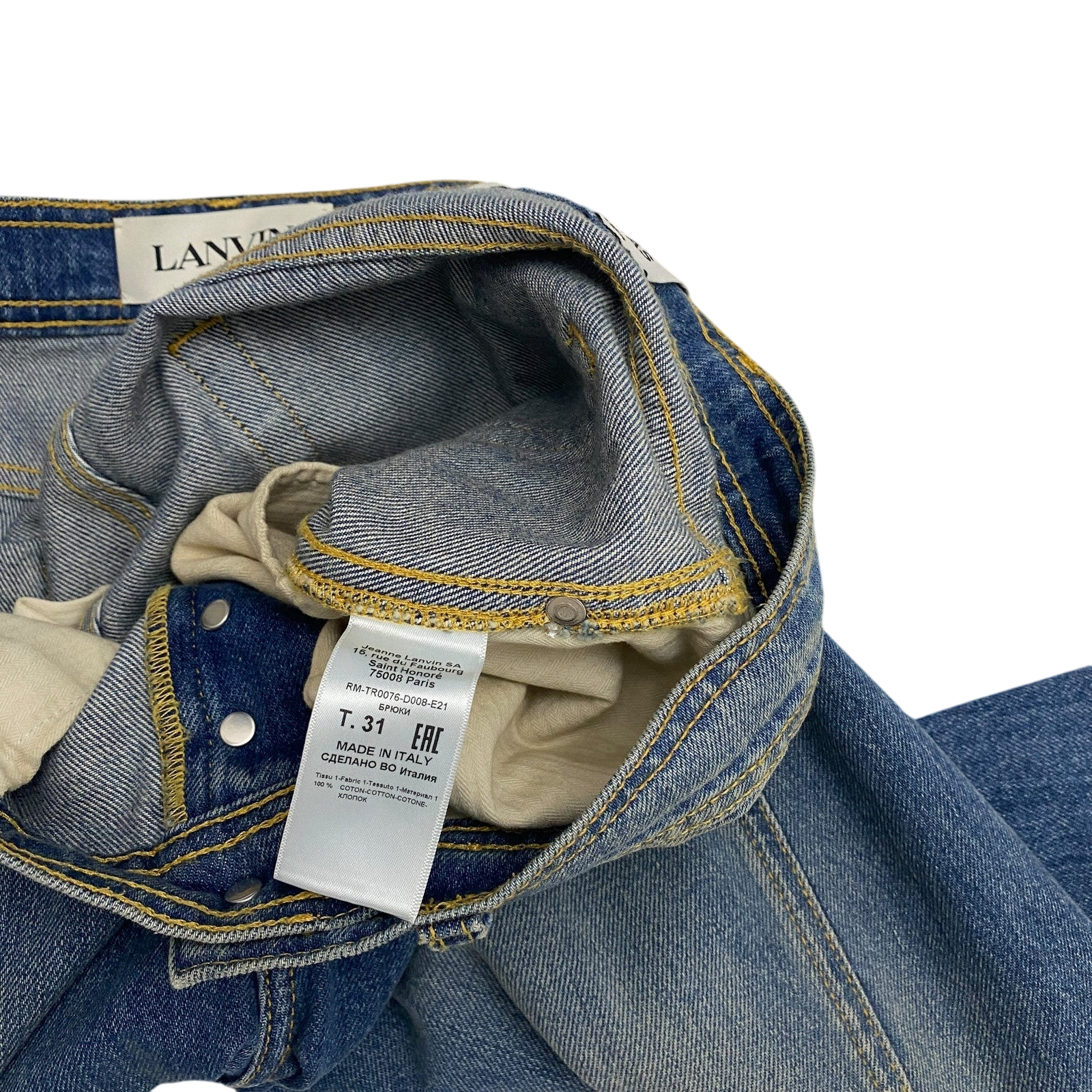 Lanvin x Gallery Dept. SS21 Flared Paint Splatter Jeans (Size 34”)