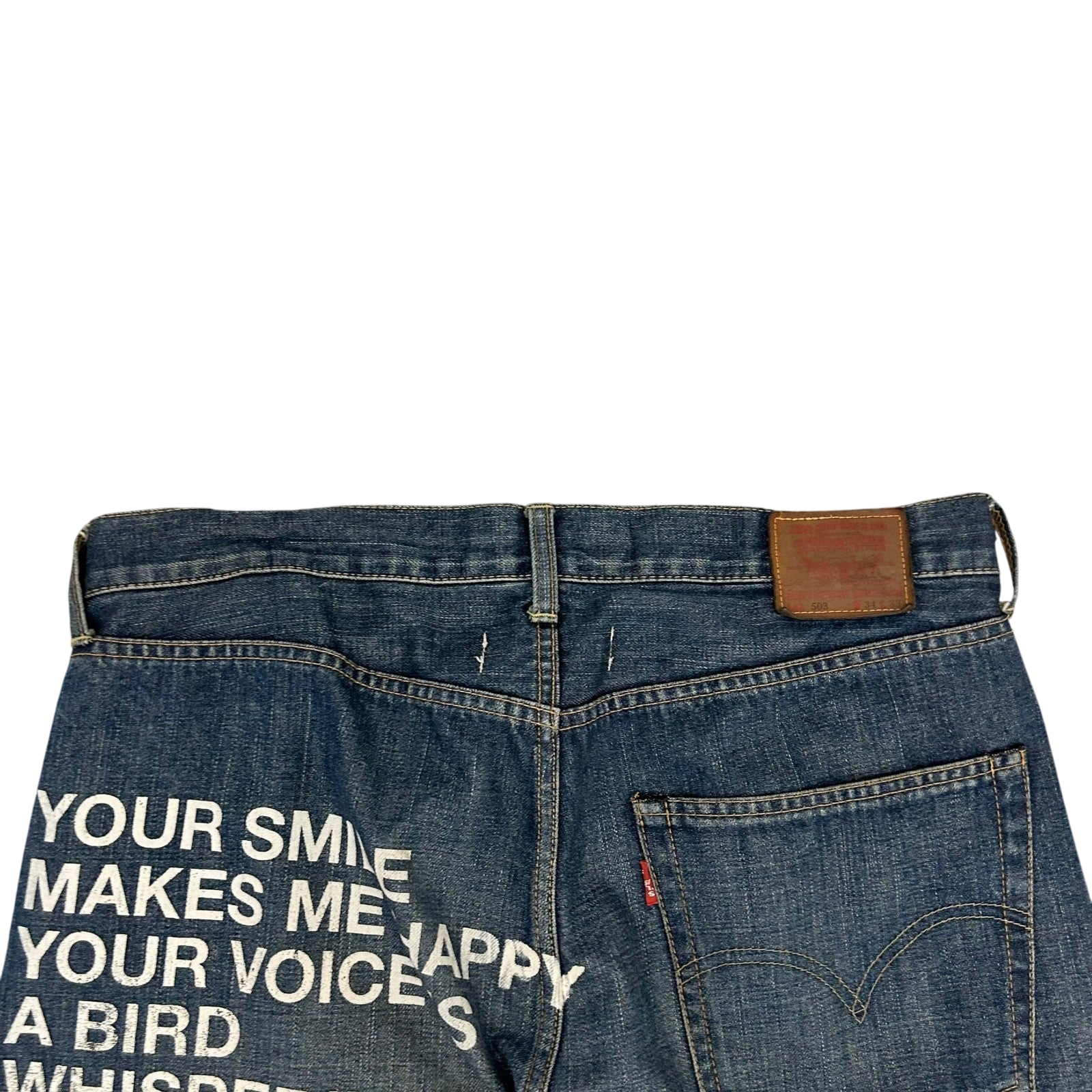 Junya Watanabe × Levi's 503 “Fulfill Me” SS10 Poem Jeans (Fits 35")