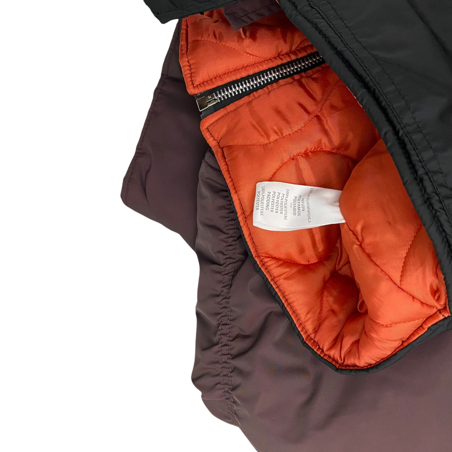 (DI)VISION Split Bomber Jacket Cropped Burgundy/Black (Fits M-L)