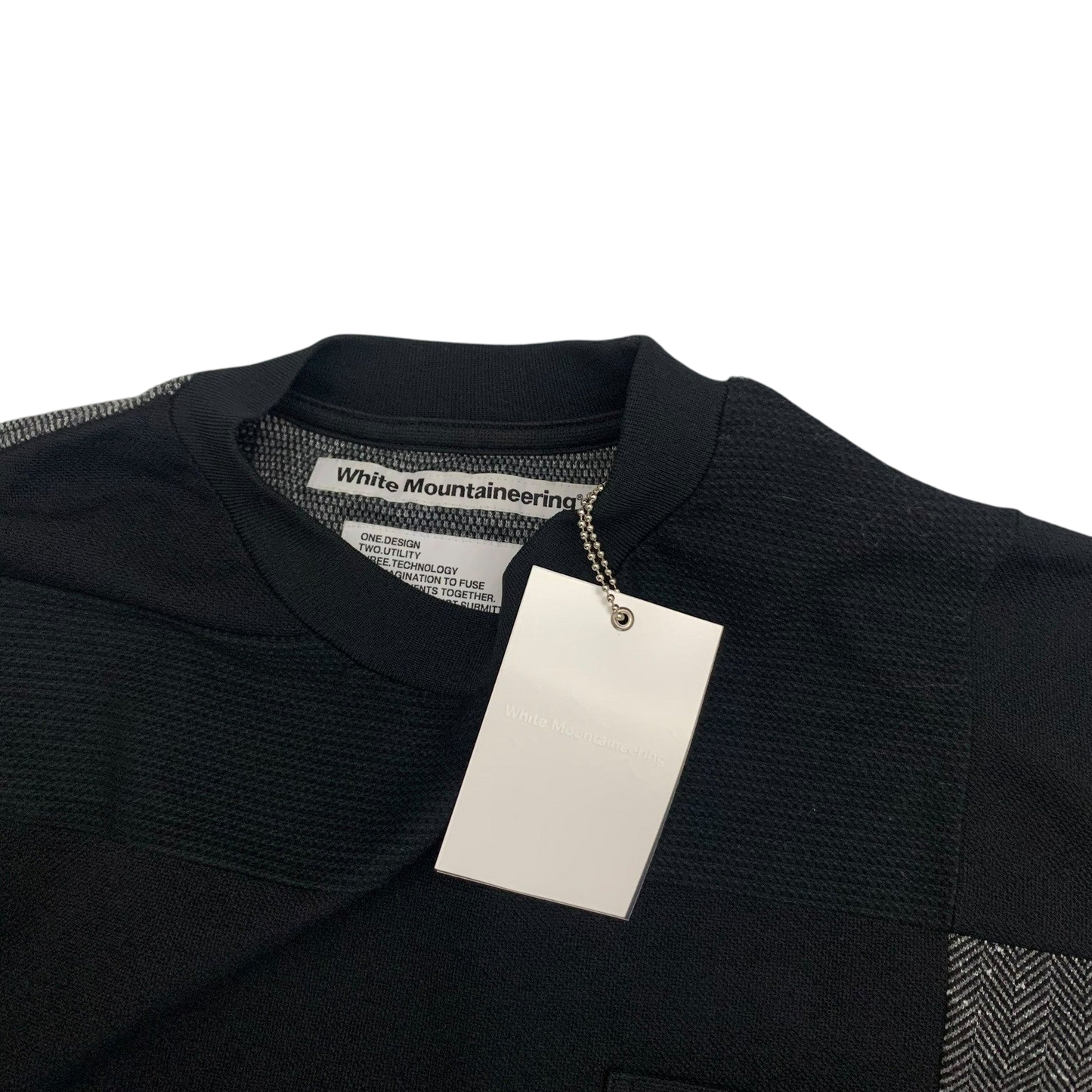 White Mountaineering Colour Block Panelled T-Shirt (Fits L-XL)