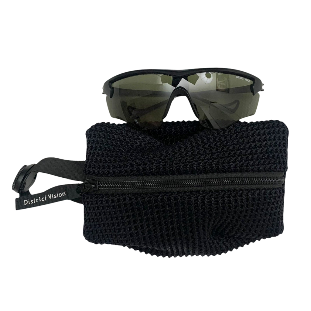 District Vision Junya Racer Sunglasses Black / D+ Onyx Lens