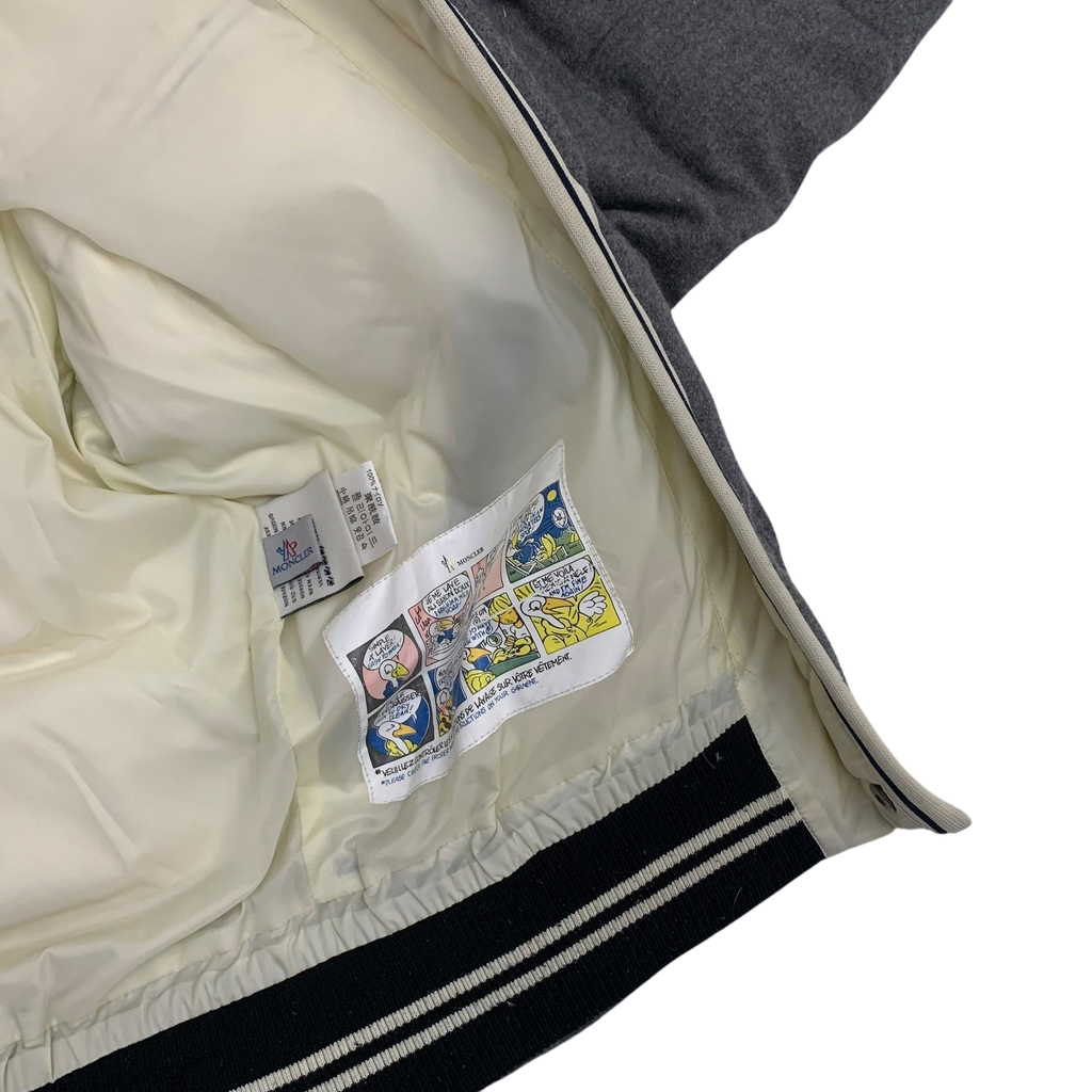 Moncler Vintage Branson Wool Down Jacket Grey (Fits M)