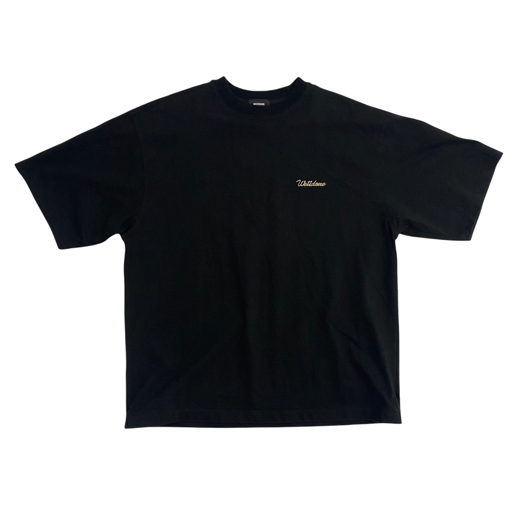We11done Heavyweight T-Shirt Black (Fits L-XL)