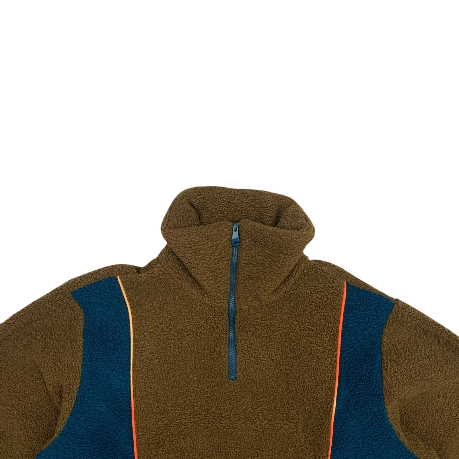 Ader Error Victo Fleece Jacket Brown / Blue (Fits L-XL)