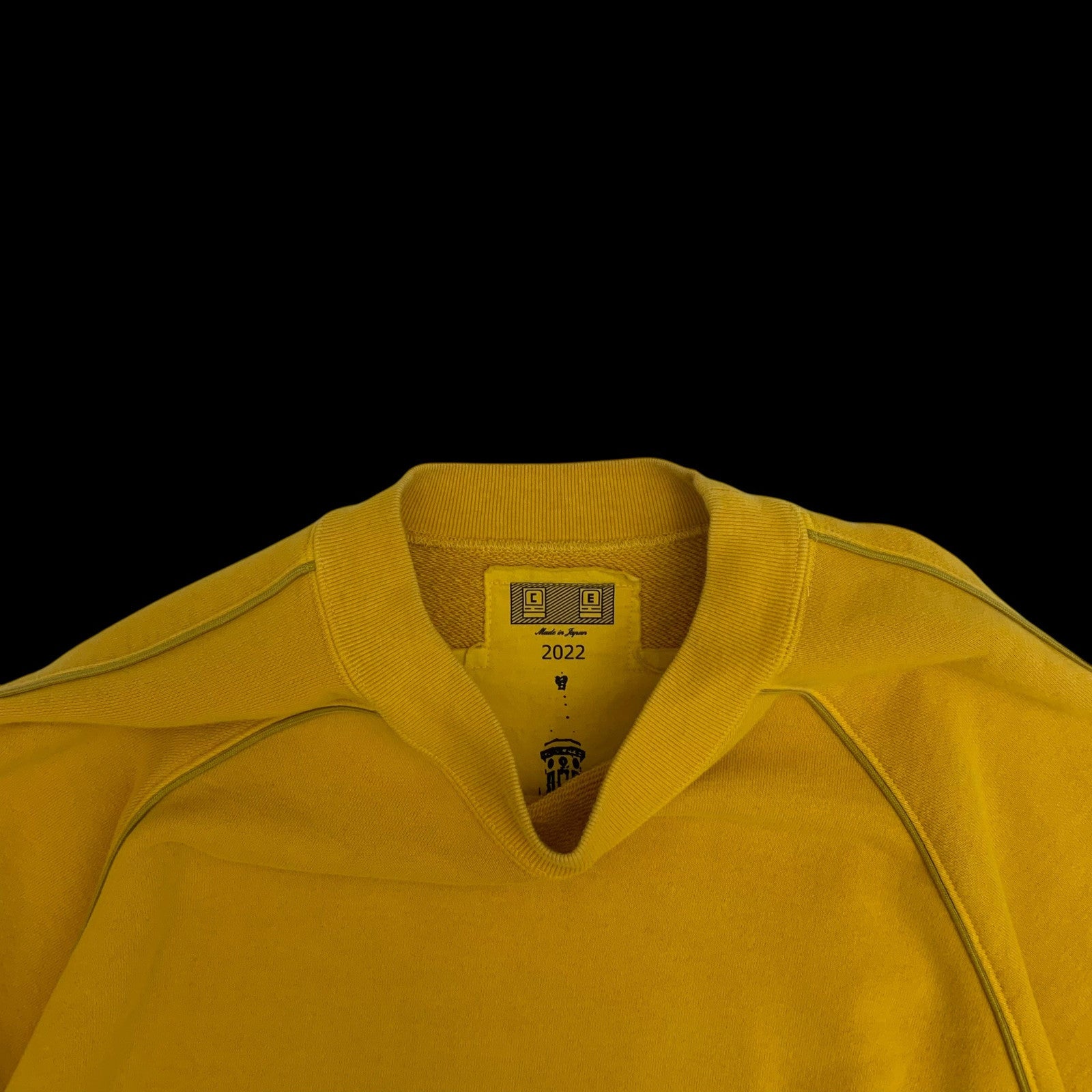 Cav Empt Overdye Raglan PipingSweater Yellow (Fits M-L)
