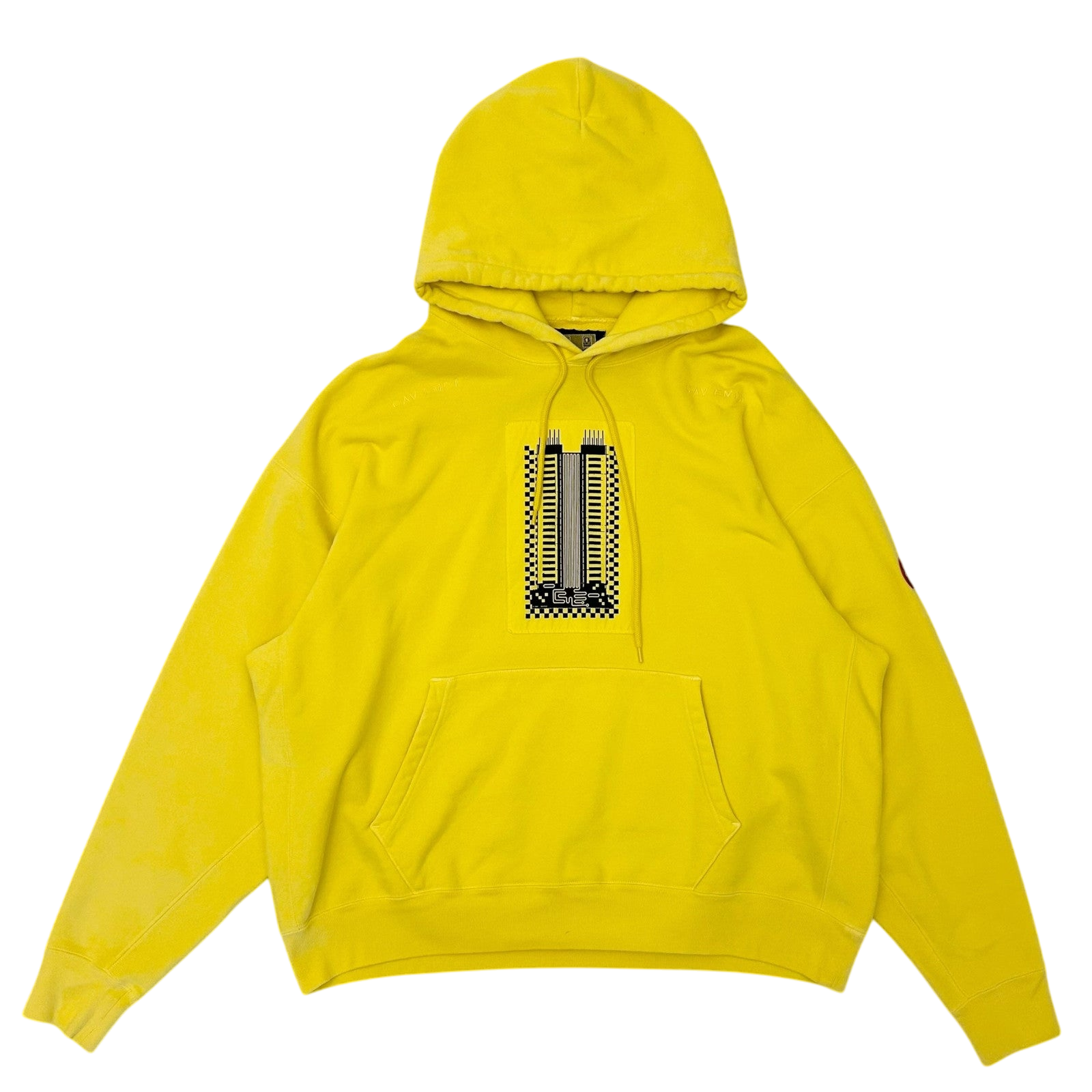 Cav Empt Overdye Reprocess Heavy Hoodie Yellow (Size XL)