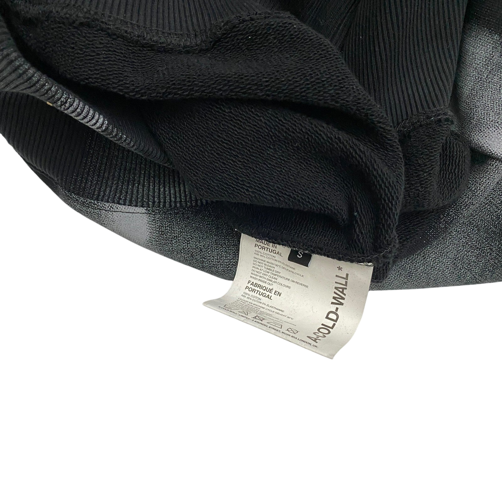 A-COLD-WALL Brush Stroke Hoodie Black/Grey (Fits L-XL)